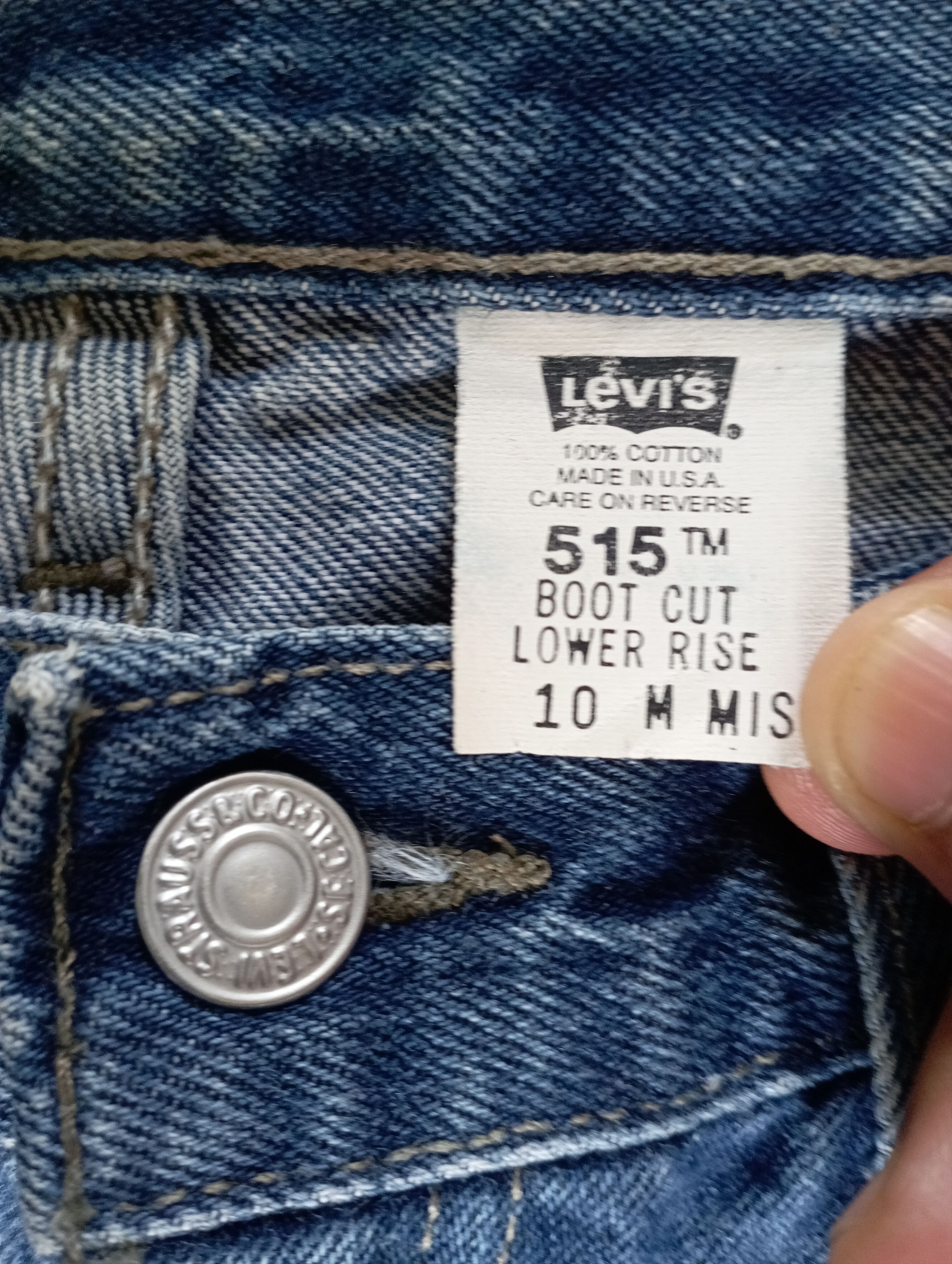 Levi's Flare Jeans Vintage Made In USA Levi's 515 BootCut Jeans Size US 31 - 15 Thumbnail