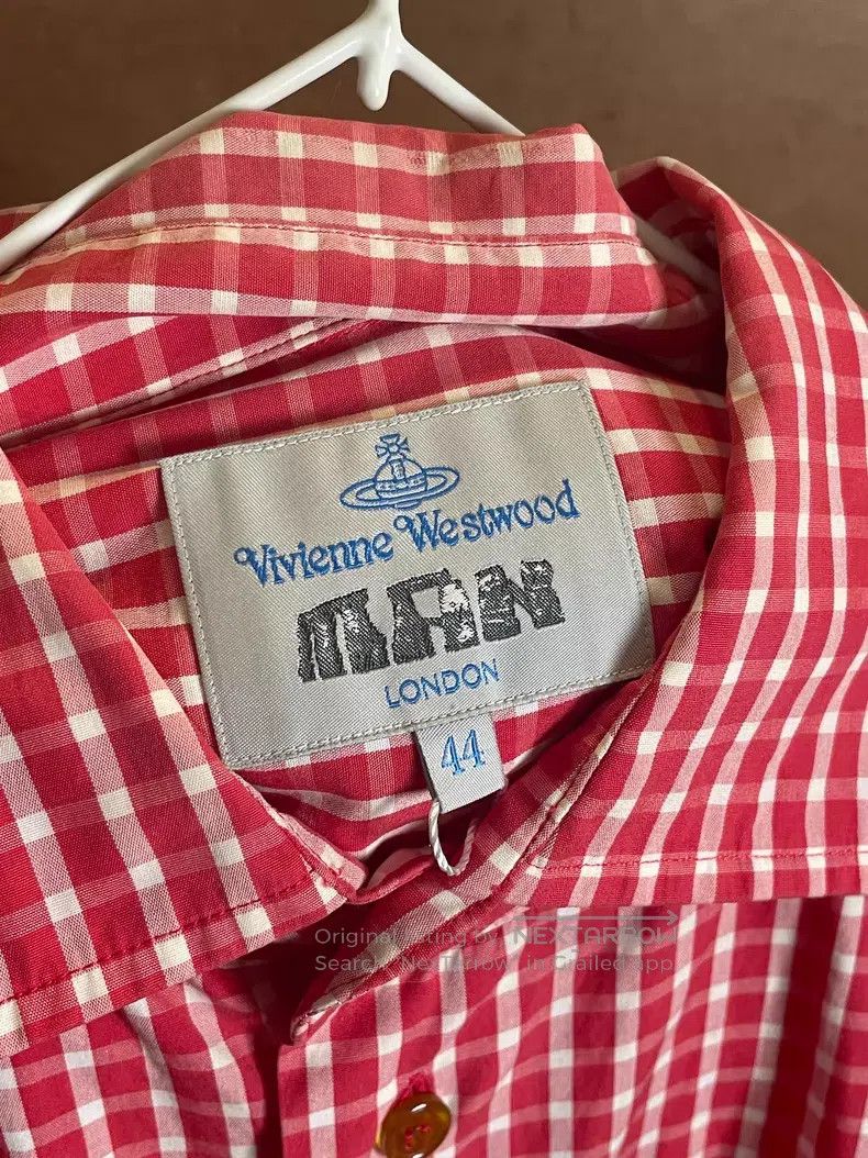 Vivienne Westwood Vivienne Westwood Red Plaid Shirt, 100% Cotton Size M / US 6-8 / IT 42-44 - 3 Thumbnail
