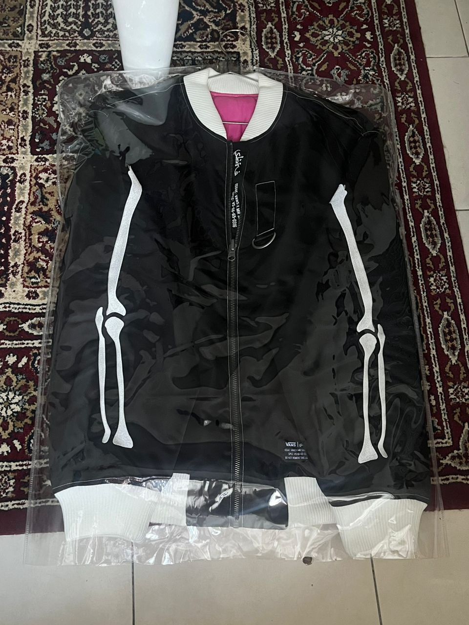 Vans Vans x Sabotage Skeleton Varsity Jacket Size US XS / EU 42 / 0 - 5 Thumbnail