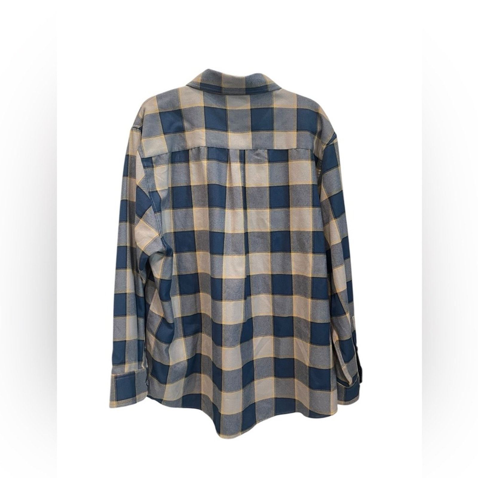 Dixxon DIXXON Blue and Cream Casual Button Down Shirt Size US XXL / EU 58 / 5 - 4 Thumbnail