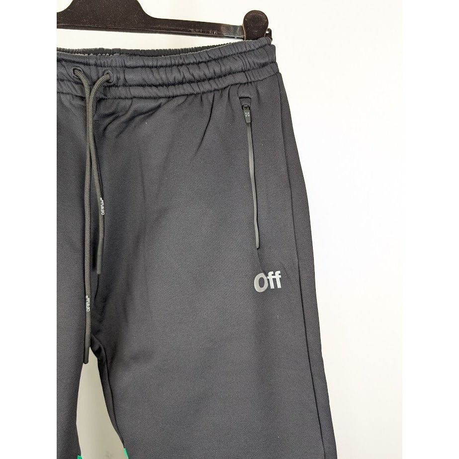 Off-White o1rshd1 Q:2 / Diag Outl Block Sweatpant & Jogger Black/Green Size US 32 / EU 48 - 10 Thumbnail