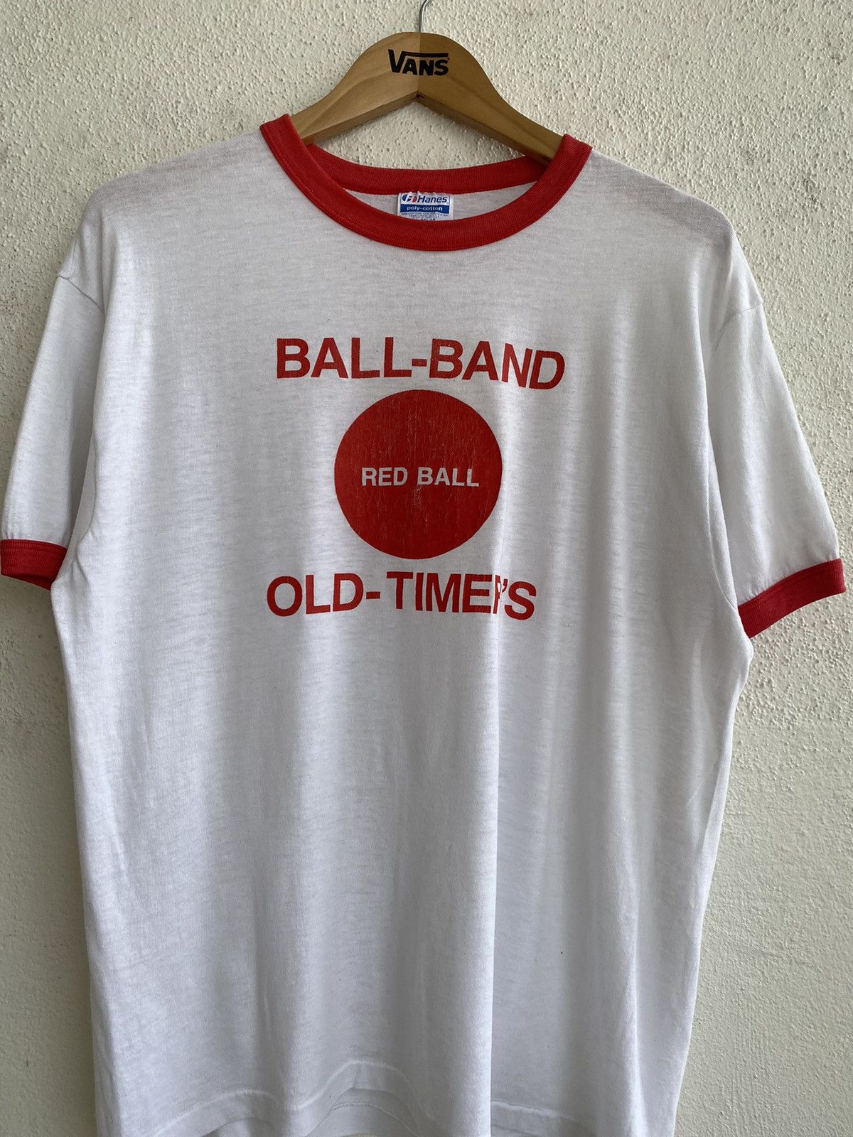 Band Tees Ball-Band Redball Old Timers Ringer Vintage Size US XL / EU 56 / 4 - 3 Thumbnail
