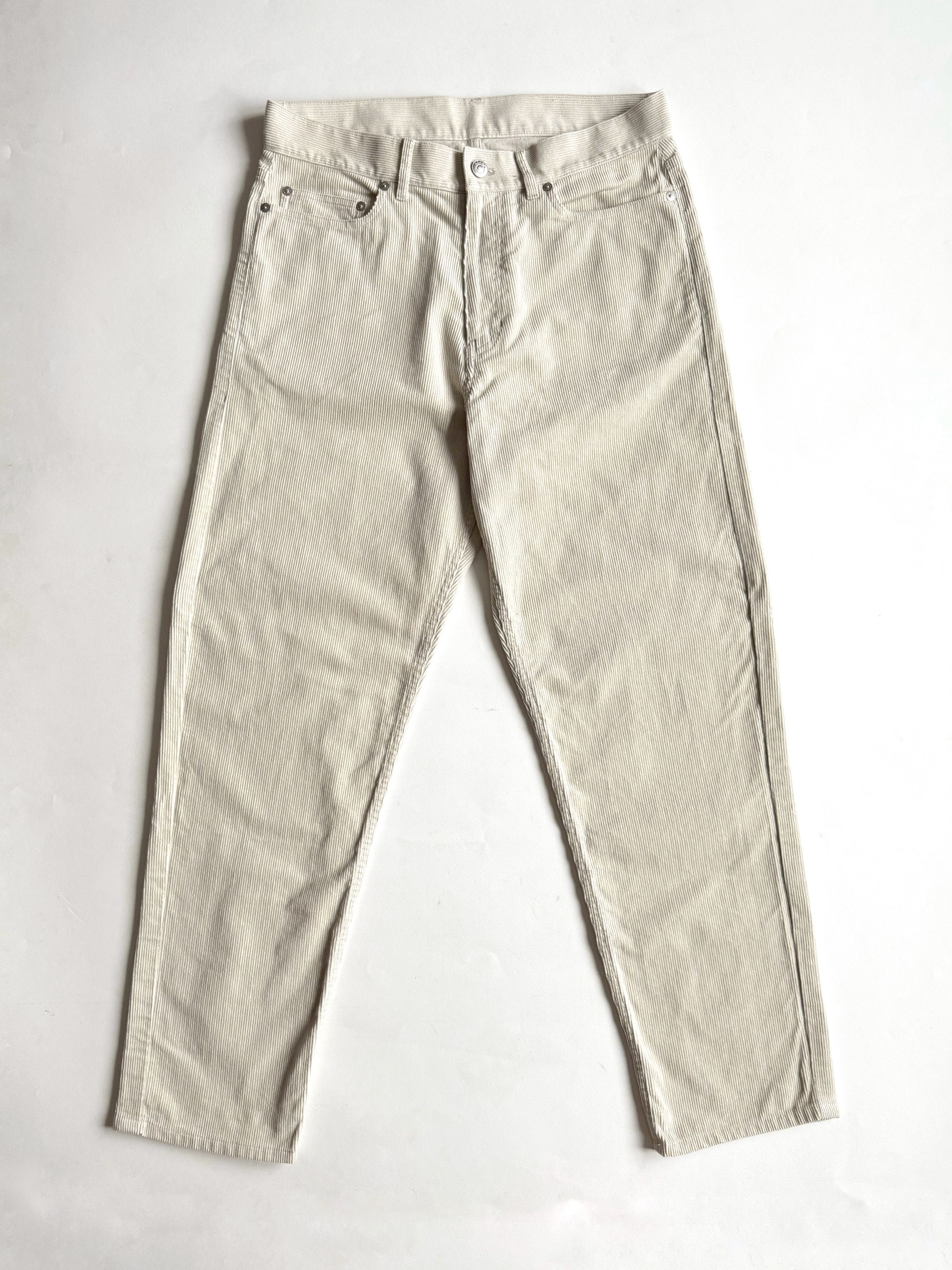 Arket Men’s ARKET Loose Corduroy Trousers Off-White W30/S Size US 30 / EU 46 - 2 Thumbnail