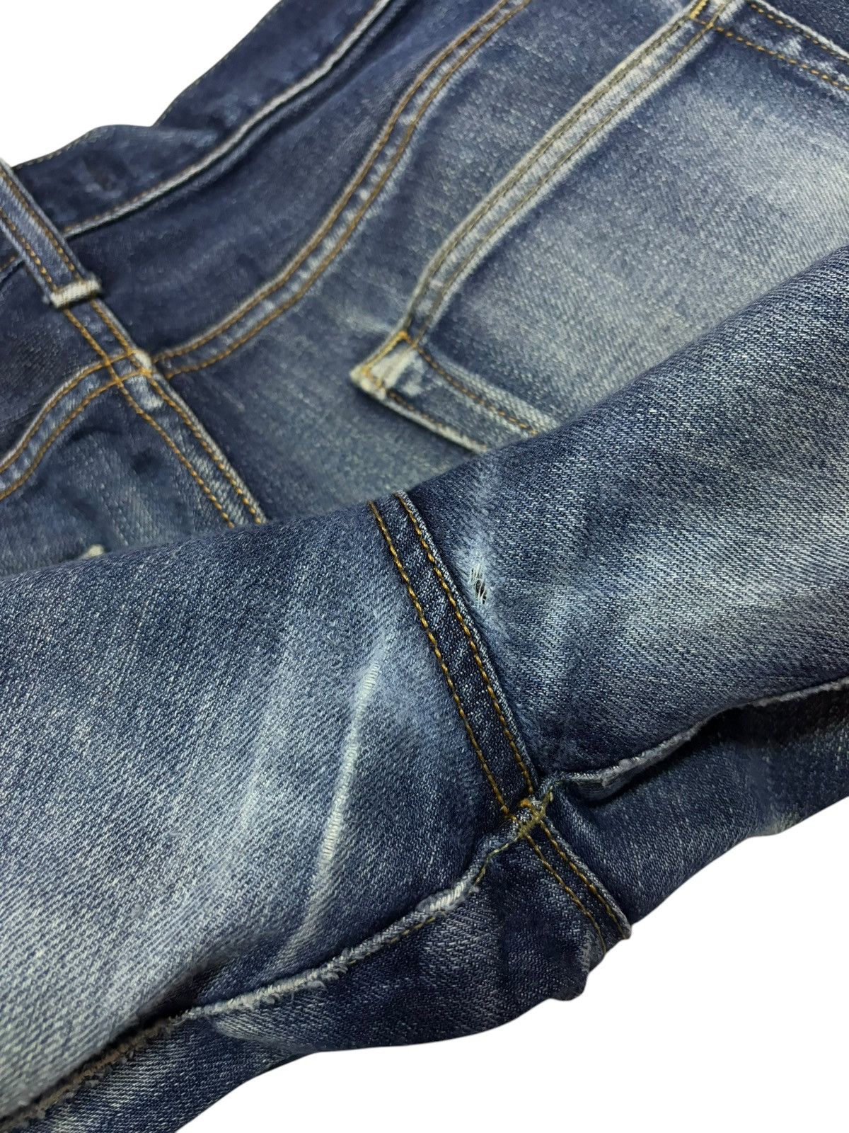 Jun Takahashi × Kaihara Denim Vintage Japan Uniqlo Faded Selvedge Jeans Size US 34 / EU 50 - 10 Thumbnail