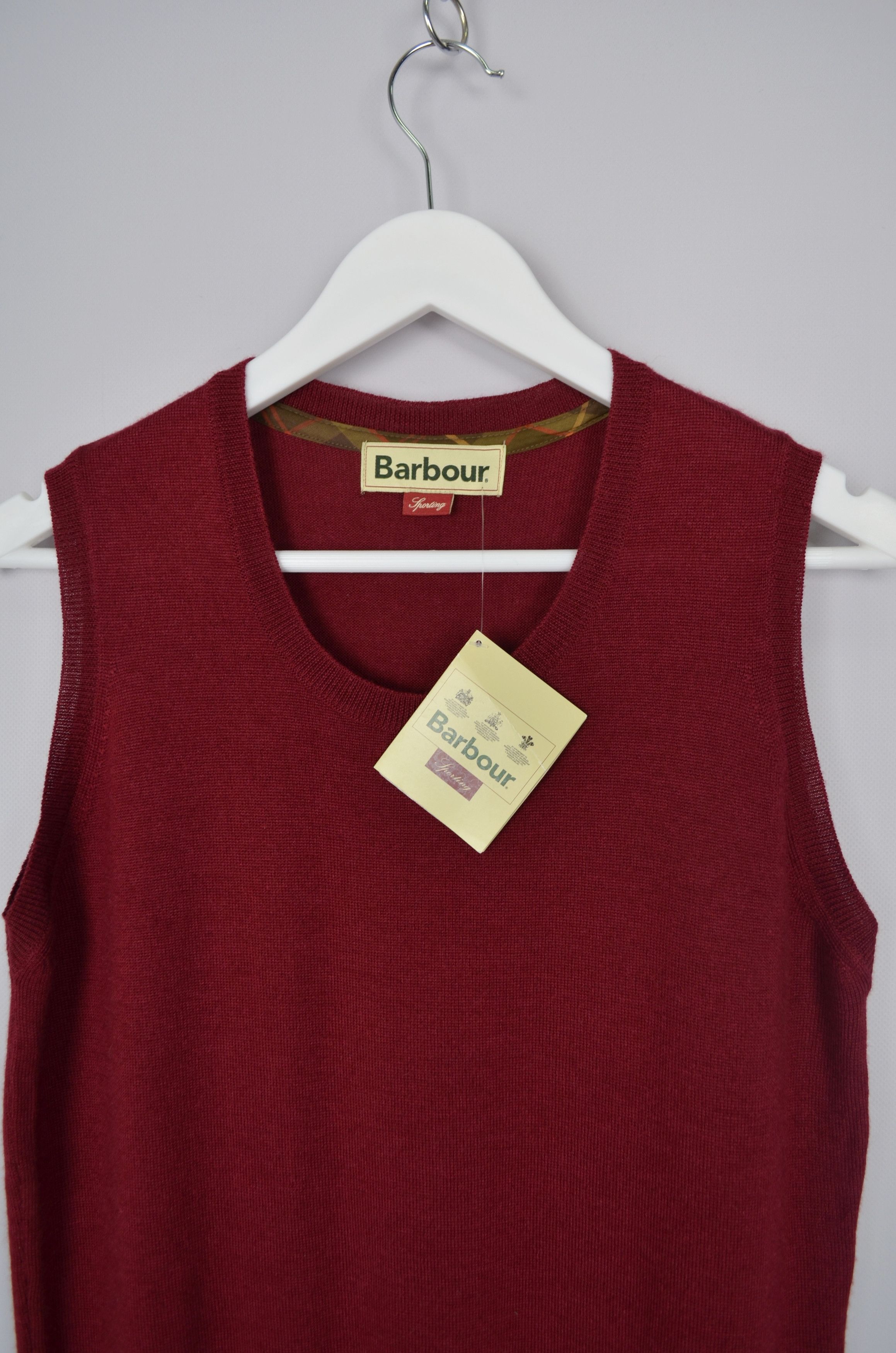 Barbour Barbour Wharfedale Wool Silk Cashmere Tank Merlot Sleeveless Size M / US 6-8 / IT 42-44 - 8 Thumbnail