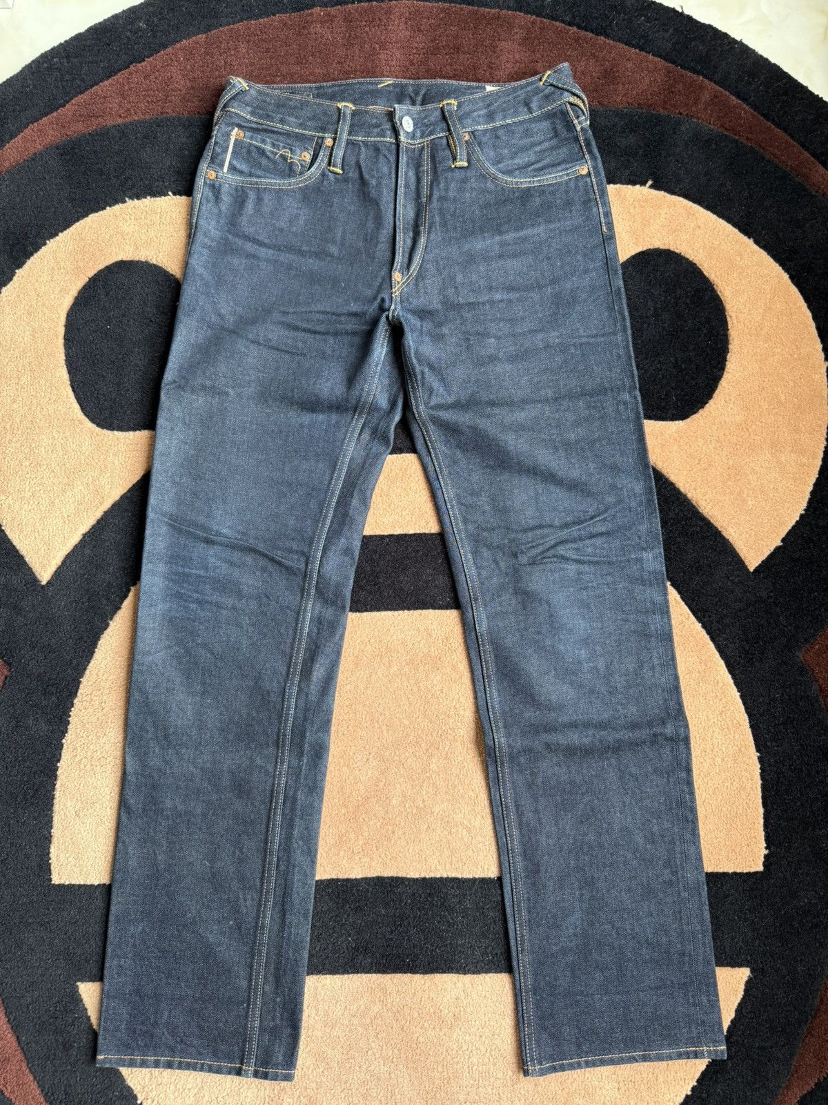 Evisu × Japanese Brand × Vintage evisu embroidery daicock style denim jeans size：29x34 Size US 29 - 2 Thumbnail