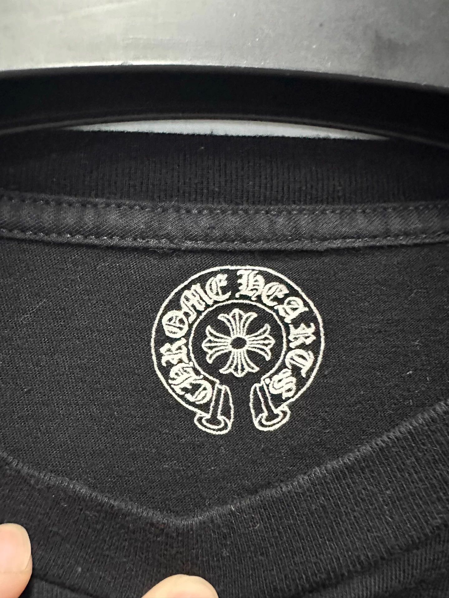Chrome Hearts Chrome Hearts Black Cross Scroll Back String LS Women's L Size L / US 10 / IT 46 - 3 Thumbnail