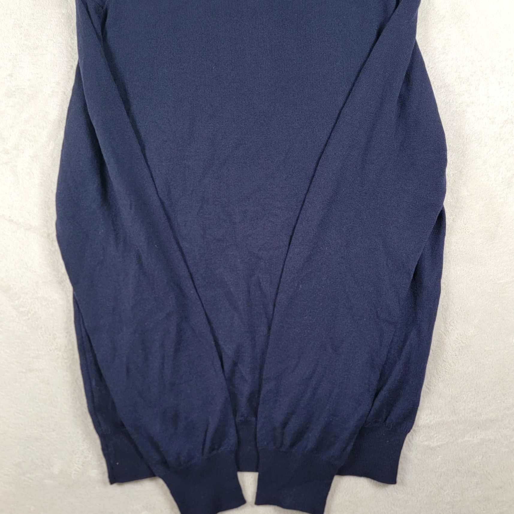 Vintage Visconti Sport Half / Quarter Zip Polo Sweater Men M Blue Cotton 1/4 Zip Knit Pullover Italy Suit Casual Travel Workwear Mens NWOT Size US M / EU 48-50 / 2 - 4 Thumbnail
