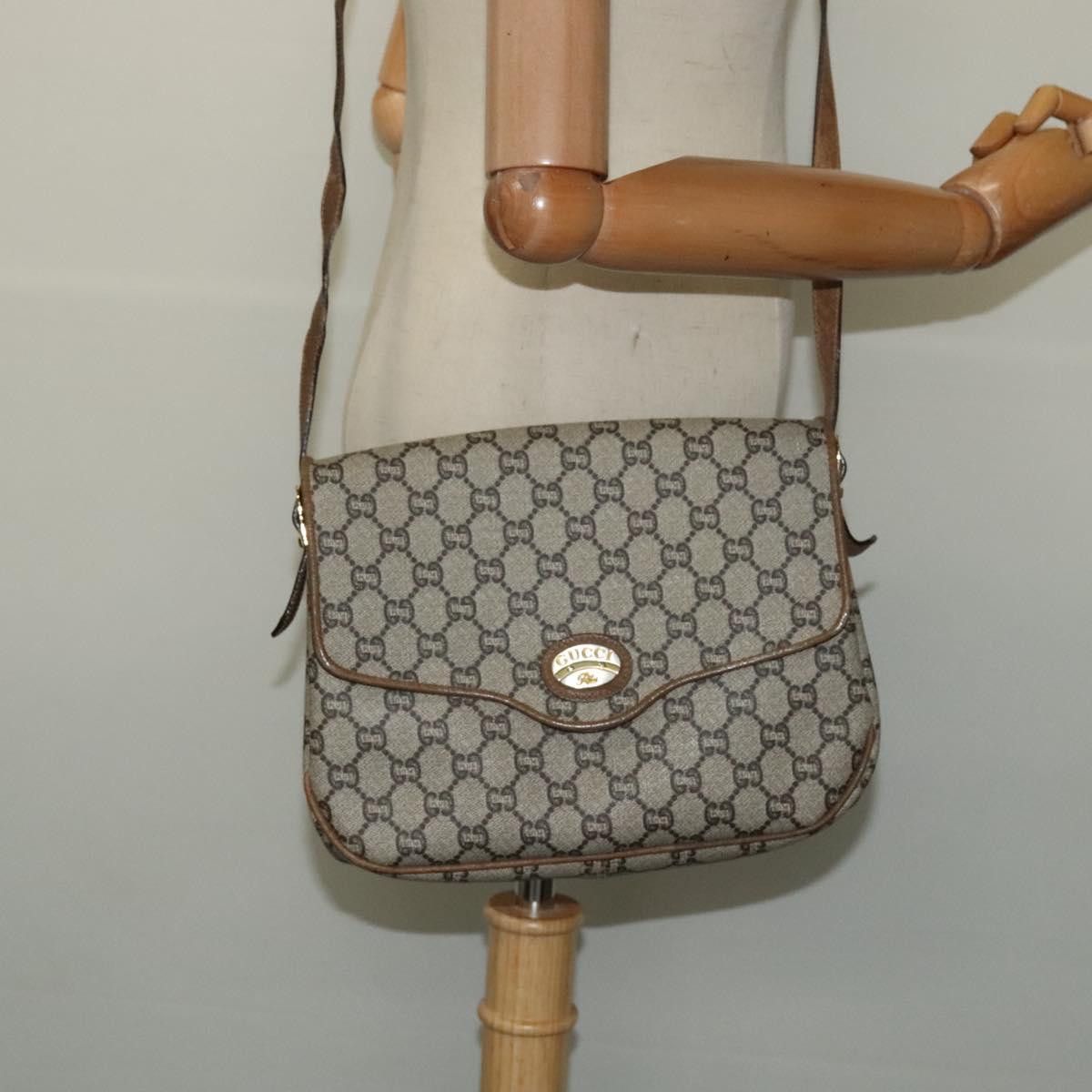 Gucci GUCCI GG Plus Supreme Shoulder Bag Pvc Beige Gold Size ONE SIZE - 23 Thumbnail