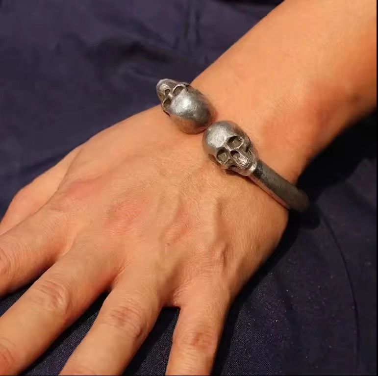 Jewelry Punk Gothic Skeleton Skull Retro Style Bracelet Size ONE SIZE - 4 Thumbnail
