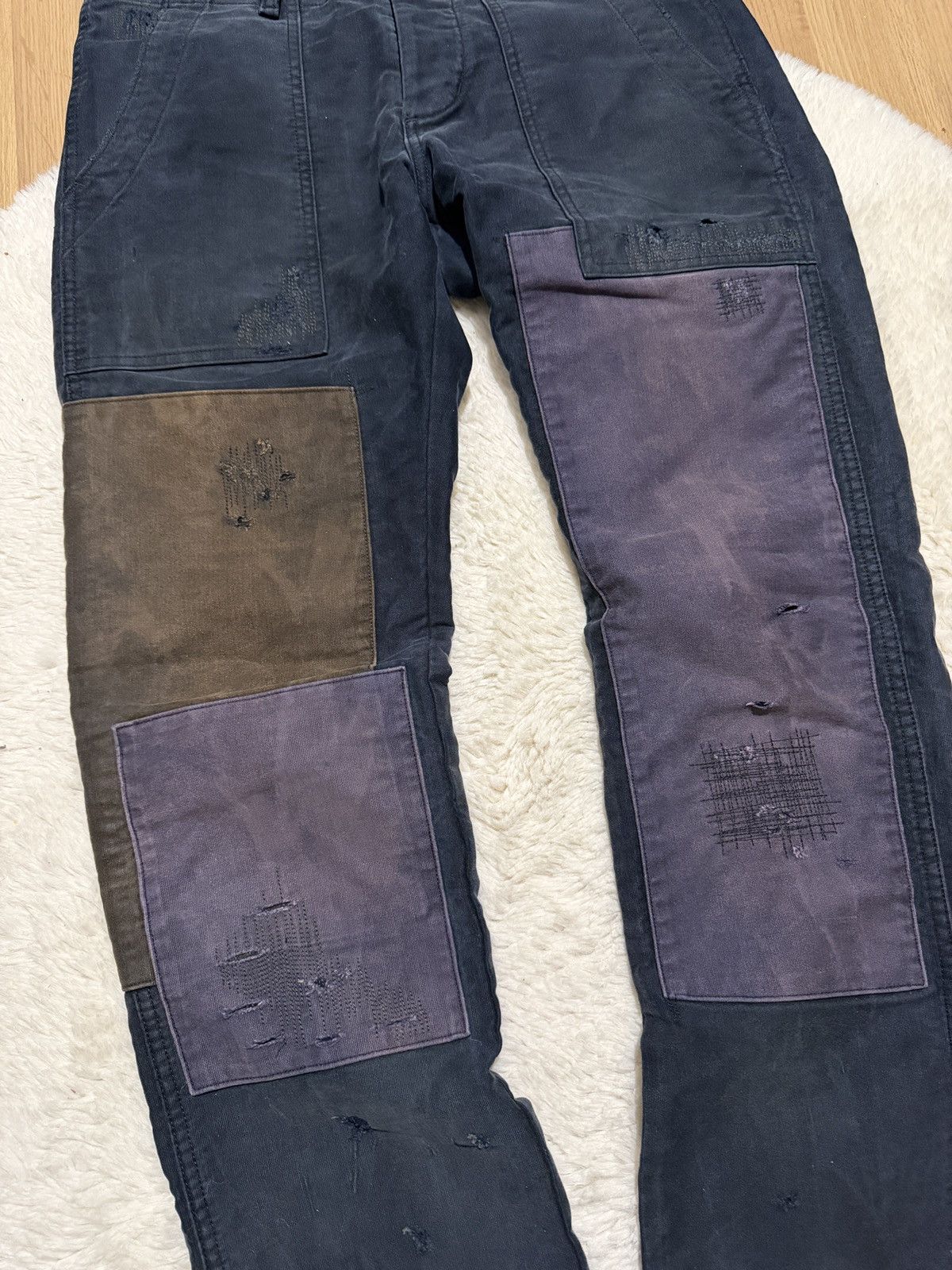 Polo Ralph Lauren Ralph lauren denim supply pants patchwork avant garde rare Size US 32 / EU 48 - 4 Thumbnail