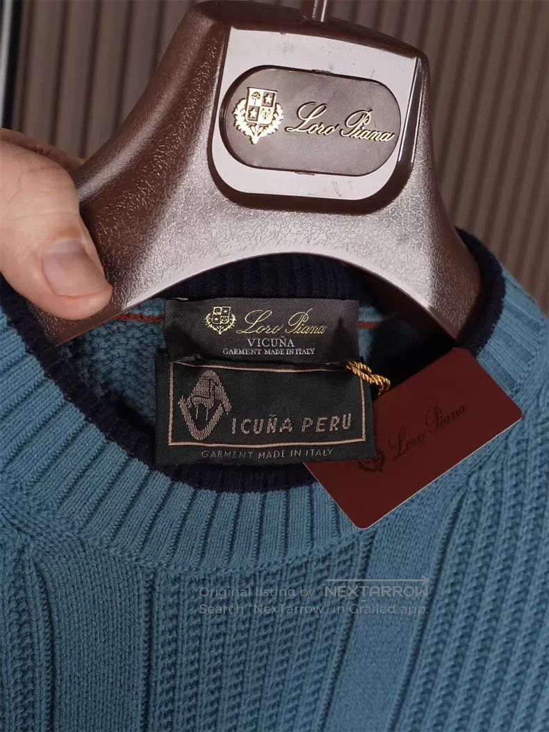 Loro Piana Loro Piana Men's Heavyweight Camel Knit Sweater Size US XL / EU 56 / 4 - 4 Thumbnail