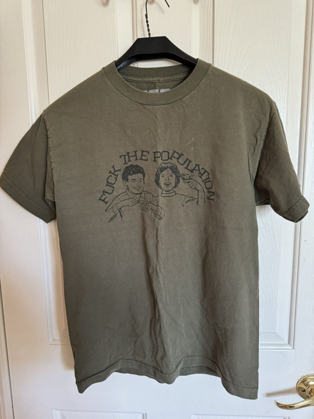 Fuck The Population FTP Suicidal Thoughts Tee (Olive) *VERY RARE* Size US M / EU 48-50 / 2 - 1 Thumbnail