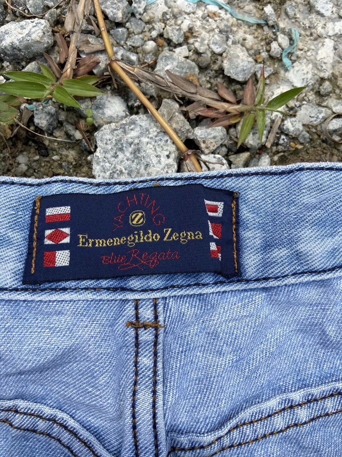 Ermenegildo Zegna Vintage Distressed Zegna Denim Size US 35 - 5 Thumbnail