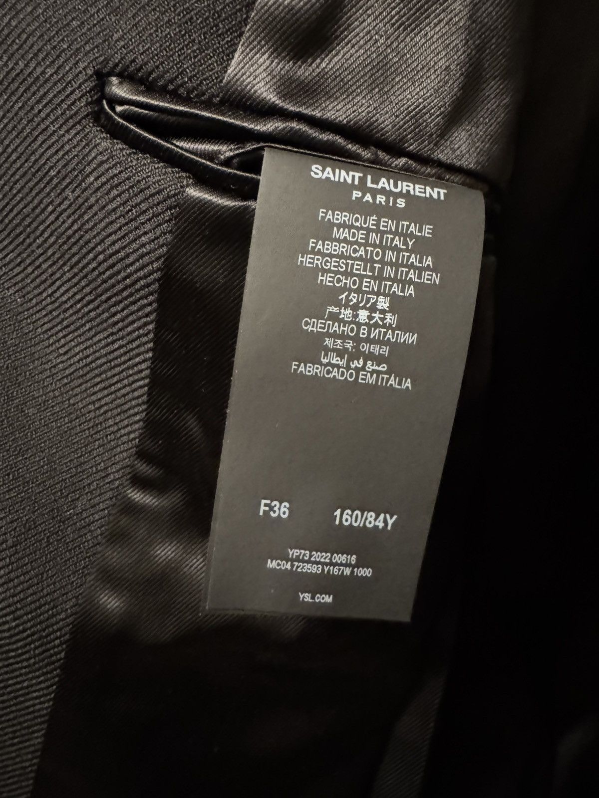 Saint Laurent Paris Saint Laurent Double Breasted Peacoat in Heavy Wool Peacoat Size XS / US 0-2 / IT 36-38 - 7 Thumbnail