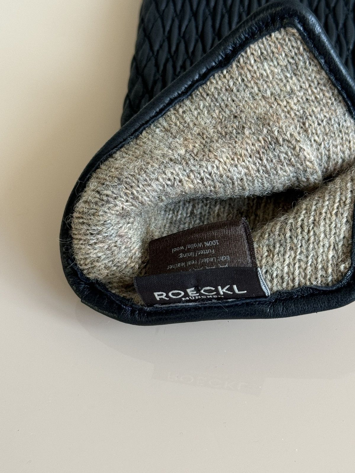 Other Roeckl leather wool gloves Size ONE SIZE - 3 Thumbnail