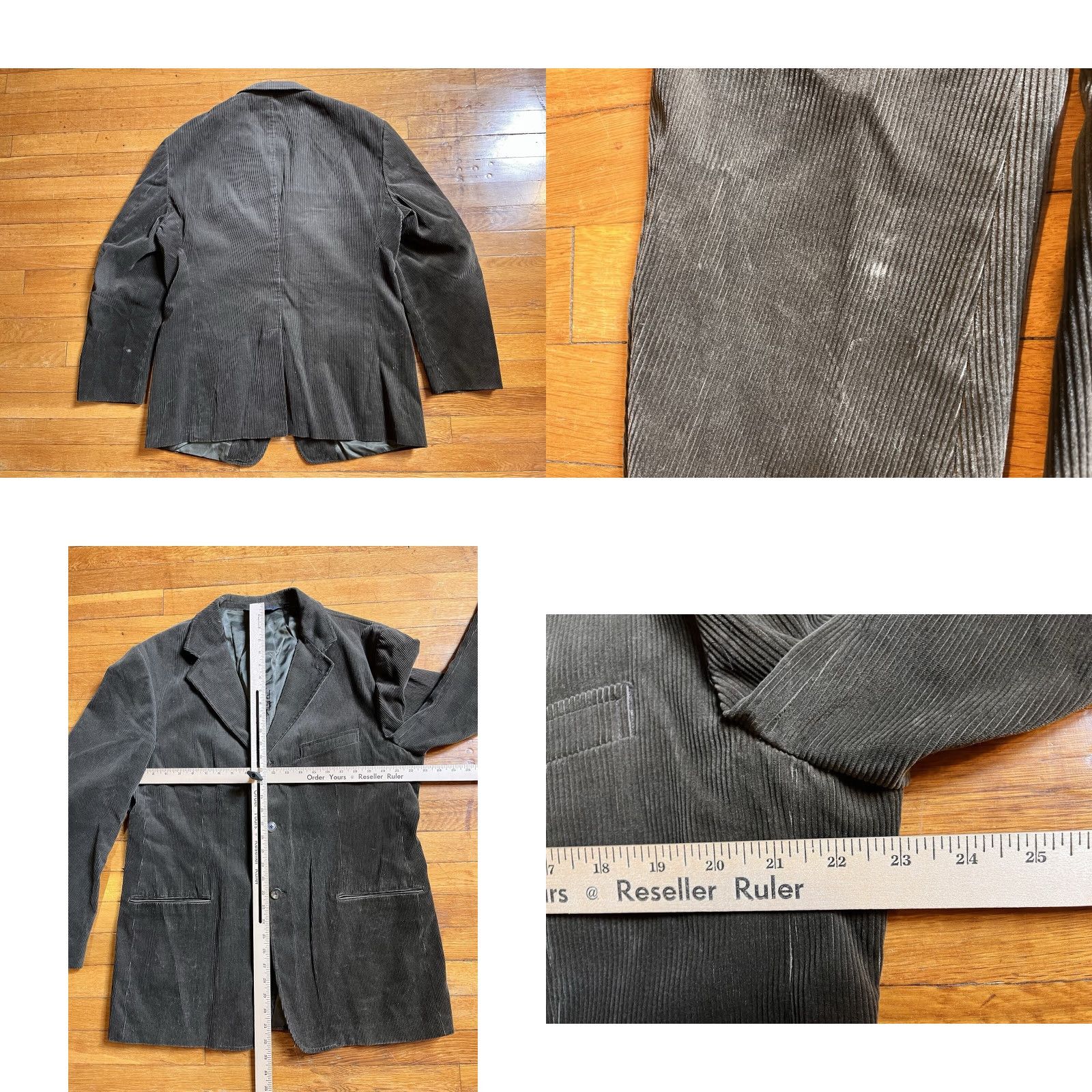 Polo Ralph Lauren VINTAGE Polo Ralph Lauren Blazer Men’s XL Corduroy Grey 2 Piece Casual Business Party/Cocktail Classic 90s Preppy Retro Mens Size US XL / EU 56 / 4 - 8 Thumbnail