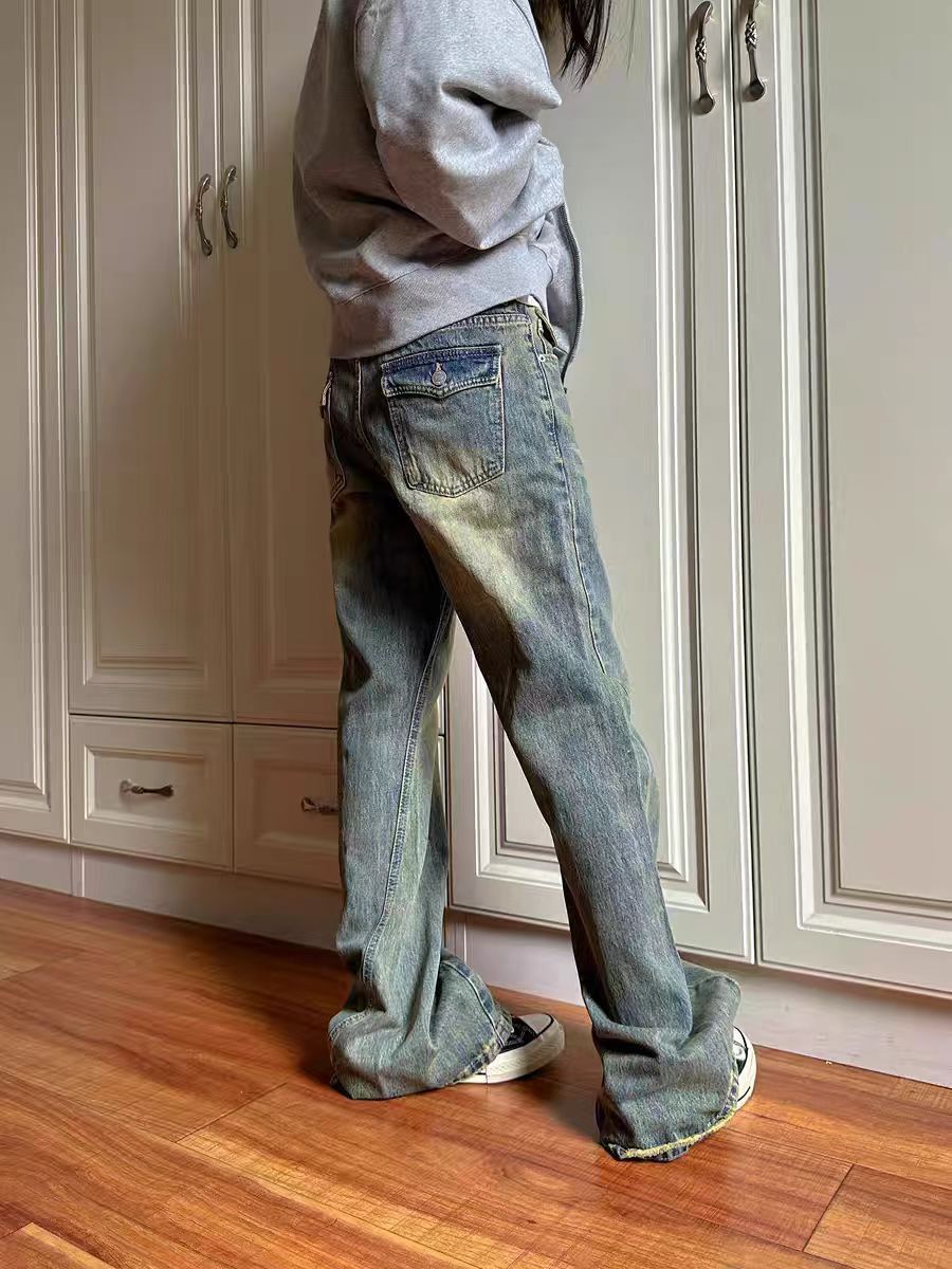 Japanese Brand × Jean High Street Washed and Aged Mud Dyed Straight Leg Jeans Size US 34 / EU 50 - 4 Thumbnail
