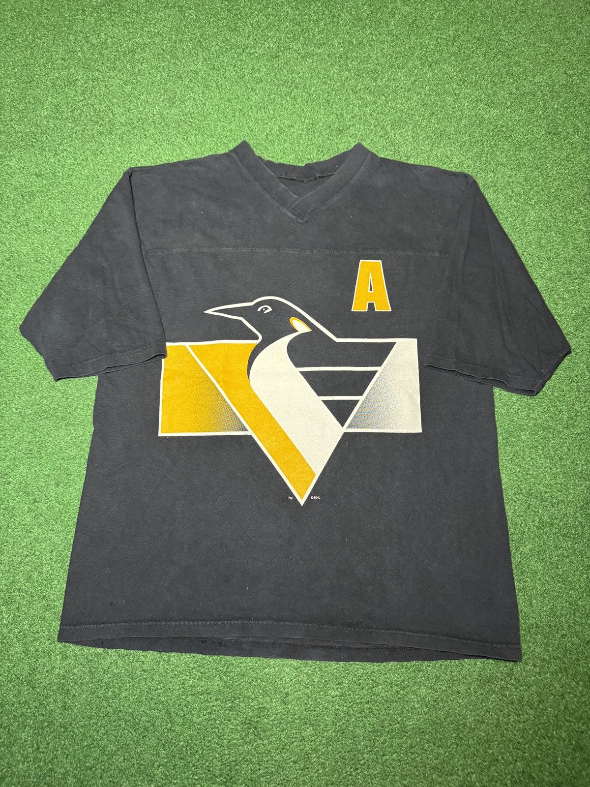 NHL Pittsburgh Penguins Jagr 90s NHL L/XL 22x29 T Shirt Jersey Size US XL / EU 56 / 4 - 1 Thumbnail