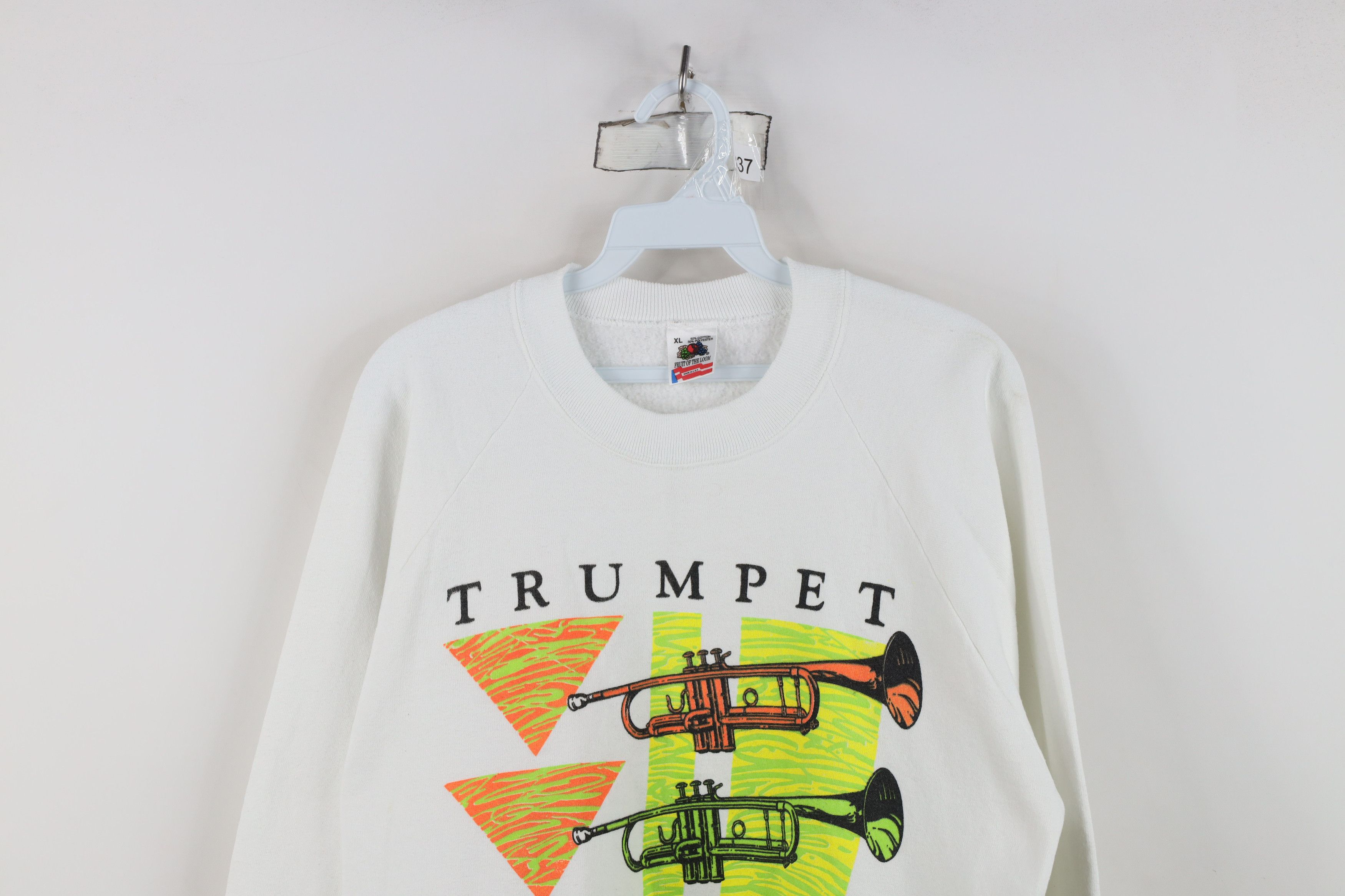 Vintage Vintage 90s Streetwear Musician Trumpet Jazz Sweatshirt USA Size US XL / EU 56 / 4 - 2 Thumbnail