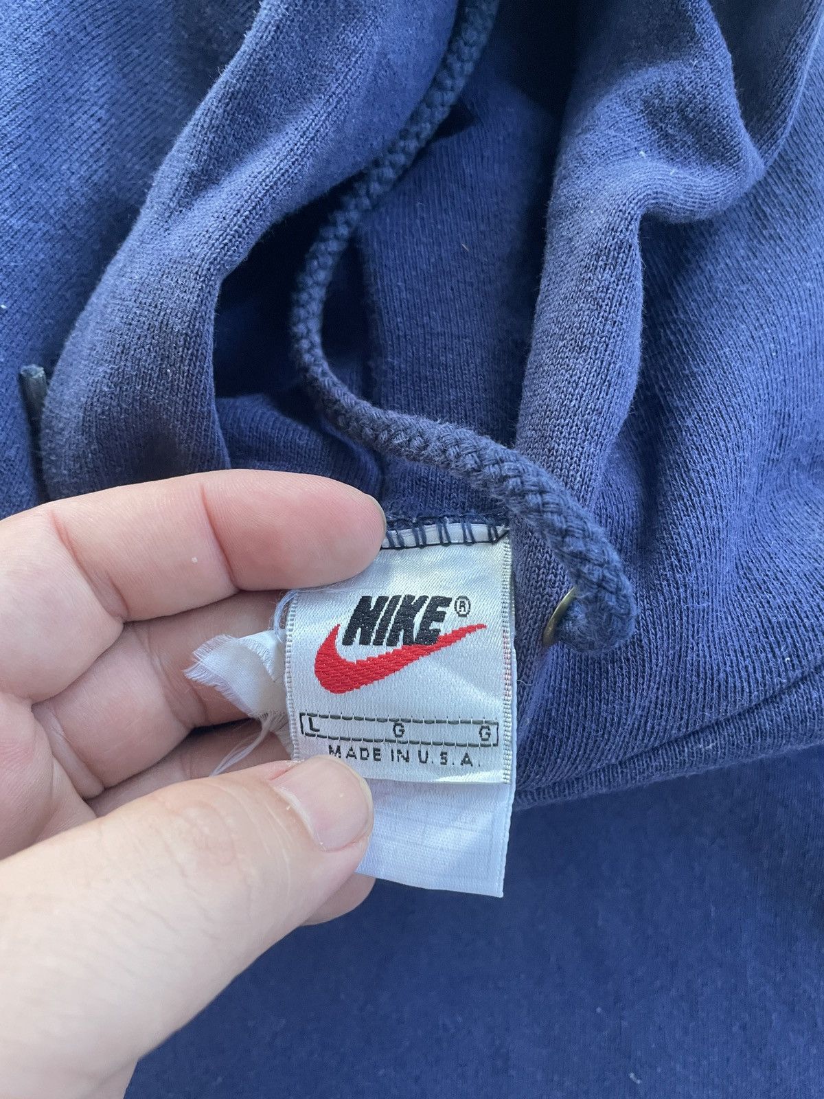 Nike × Vintage VINTAGE NIKE USA MINI SWOOSH HOODIE Size US L / EU 52-54 / 3 - 4 Thumbnail