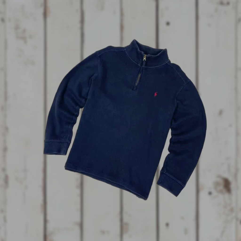 Polo Ralph Lauren VINTAGE Polo Ralph Lauren Sweatshirt Logo Half Zip Men Sz M blue Size US M / EU 48-50 / 2 - 1 Thumbnail