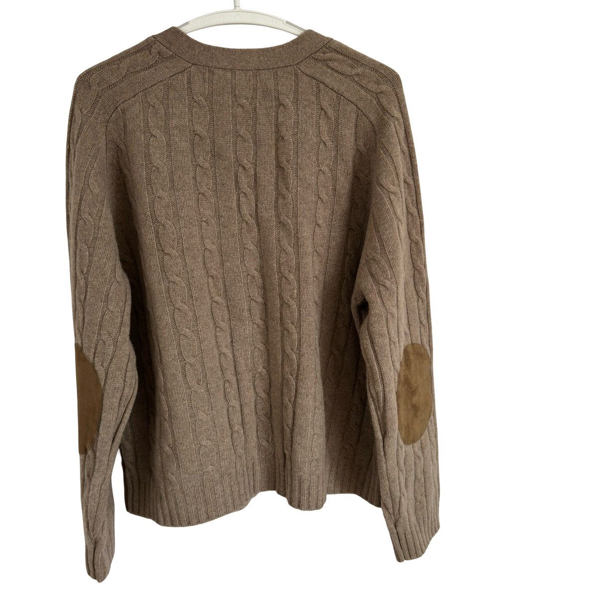 Celine Celine Brown Cable Knit V-Neck Cardigan Size US M / EU 48-50 / 2 - 3 Thumbnail