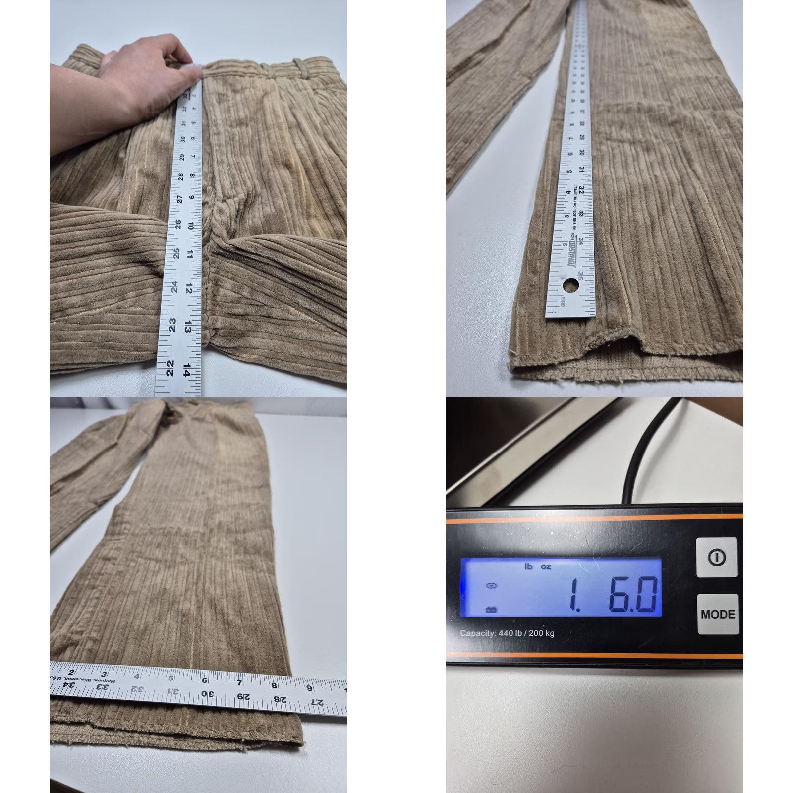 Vintage Greg Peters Dress Pants Mens 30x36 Beige Corduroy Pleated Relaxed Straight Pockets Vintage: No Size US 30 / EU 46 - 8 Thumbnail