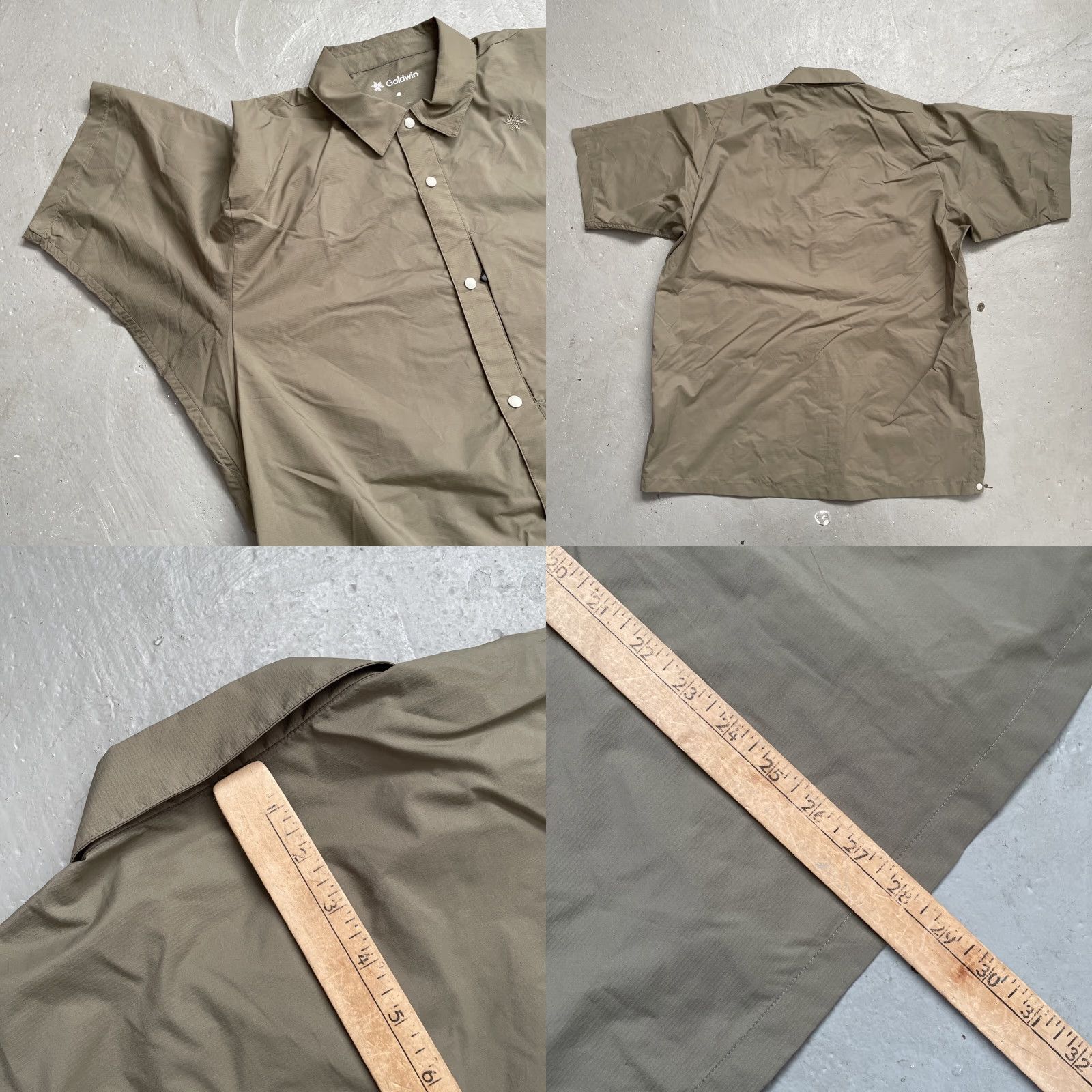 Goldwin Goldwin Japan (GM54105) Pertex Double Cloth Hike Shirt Nylon Outdoor Camp 2 (M) Shirt Adult Medium Nylon Outdoor Hiking 90s Theme Mens Size US XS / EU 42 / 0 - 8 Thumbnail