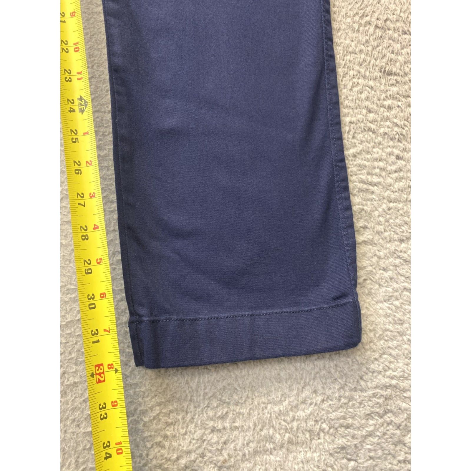 J.Crew J.CREW Men's Navy Chino Pants 36x32 Straight Fit Tech Stretch Flat Front Casual Size US 36 / EU 52 - 4 Thumbnail