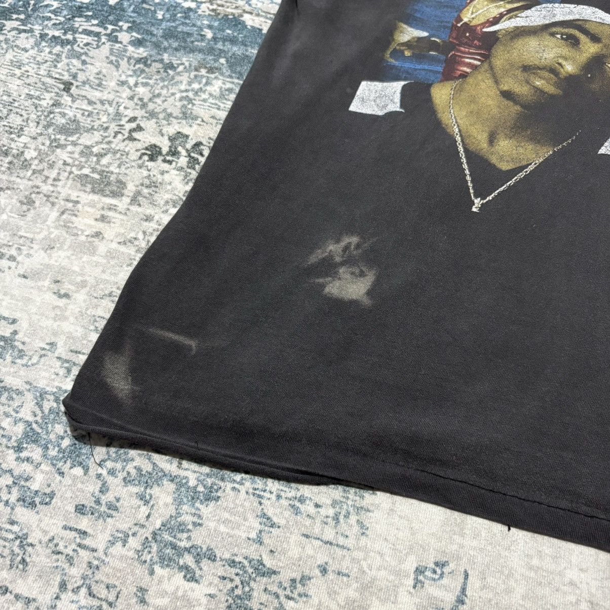 Rap Tees × Vintage Vintage Distressed Bootleg Tupac Shakur raptees Size US XL / EU 56 / 4 - 4 Thumbnail