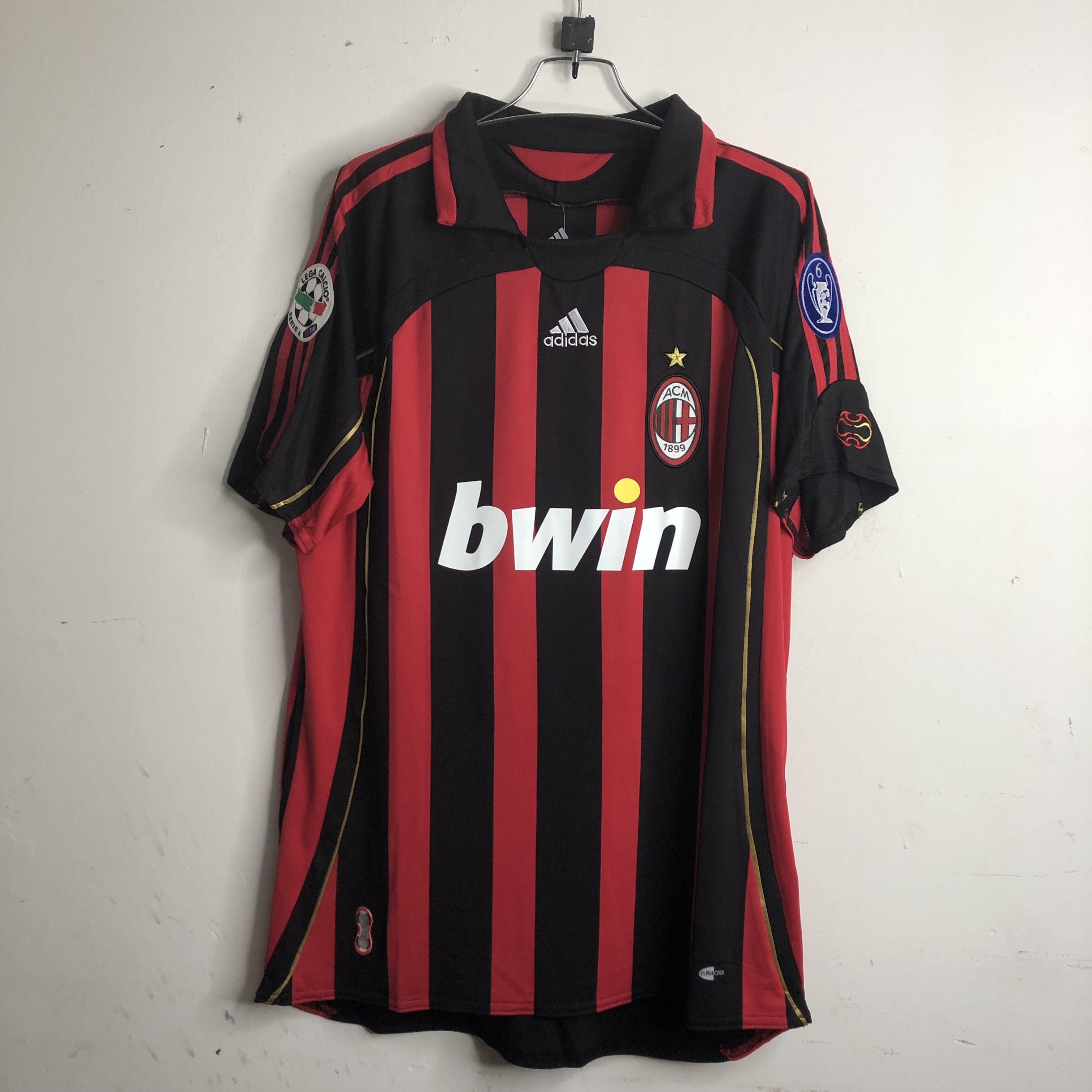 06-07 Kaka AC Milan Home Soccer Jersey