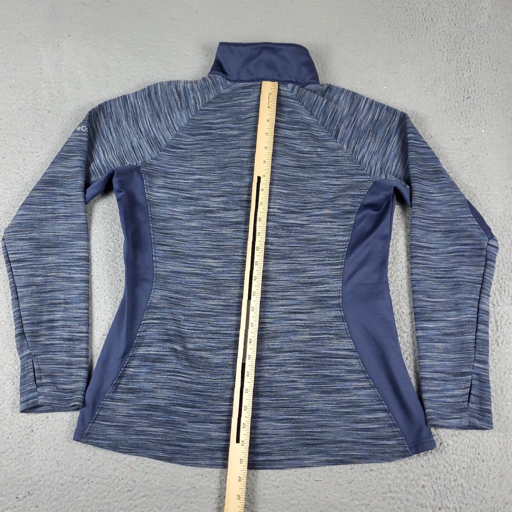 Vintage Columbia Sweater Womens Large Blue 1/2 Zip Up Pullover Sweatshirt Size L / US 10 / IT 46 - 6 Thumbnail