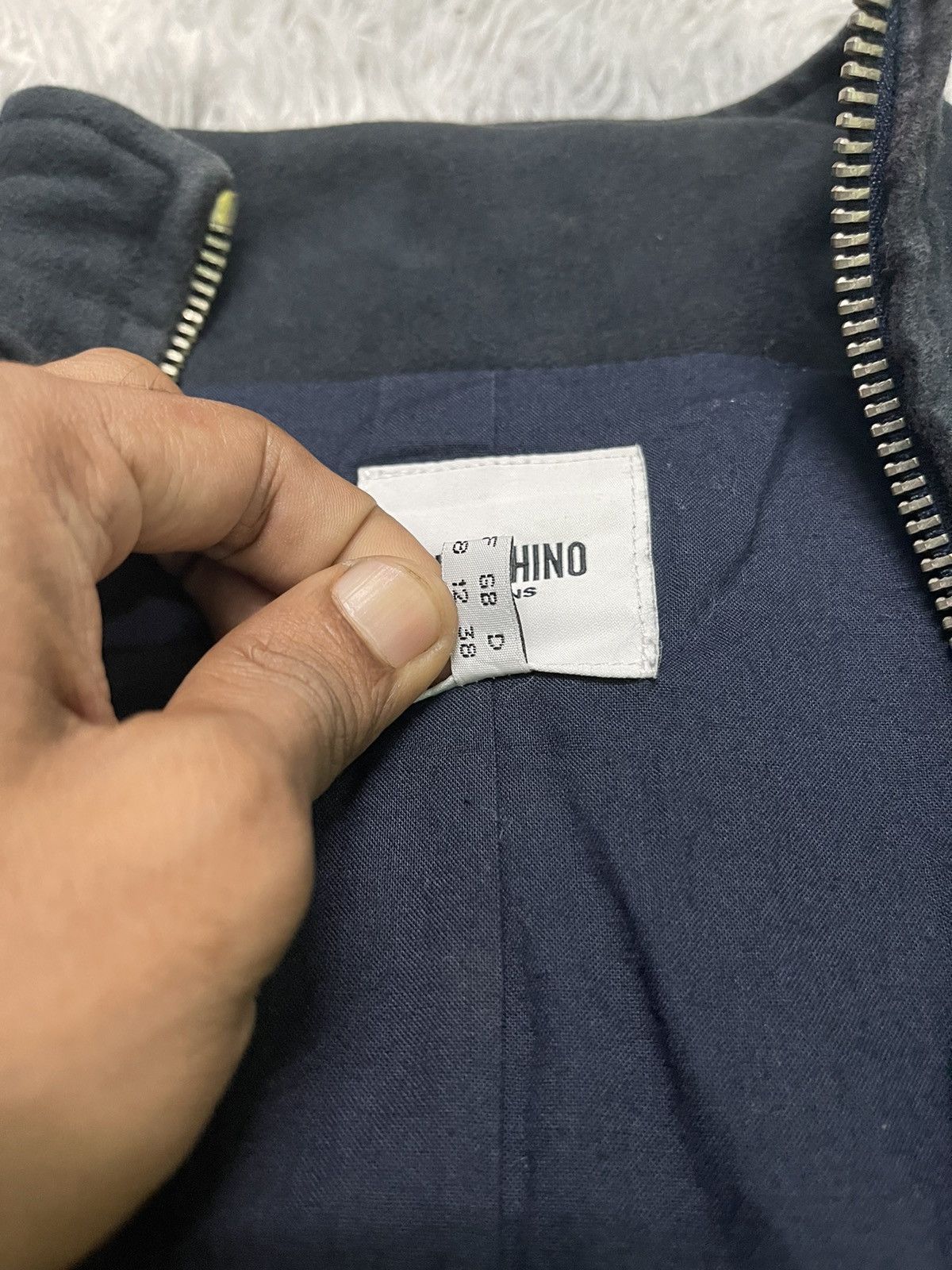 RARE MOSCHINO JEANS MULTI ZIPPER LONG JACKET