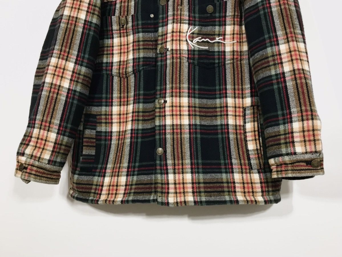 Karl Kani Karl Kani Chest Signature Flannel Sherpa Shirt Jacket Men's Size US S / EU 44-46 / 1 - 4 Thumbnail
