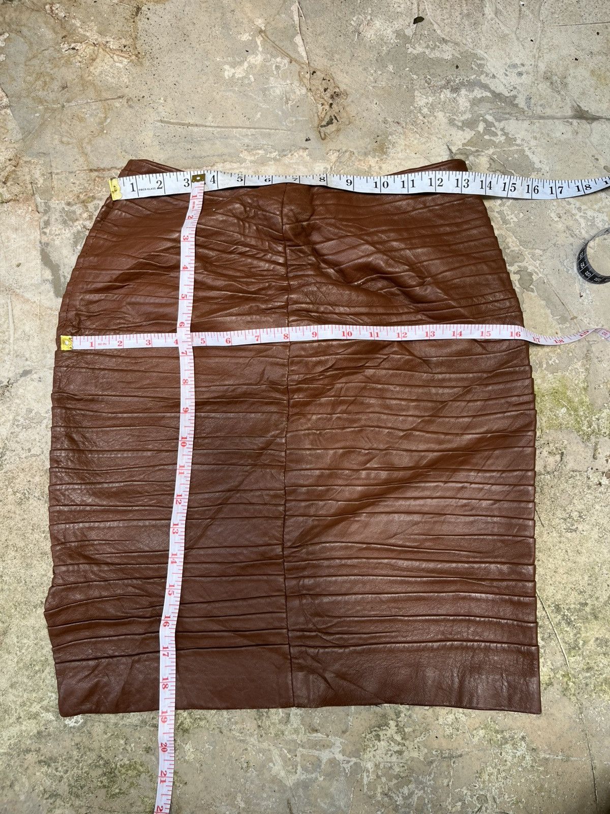 Genuine Leather 💥Vintage 70s Mario Vatorio Made In Italy Skirts Size 27" / US 4 / IT 40 - 9 Thumbnail