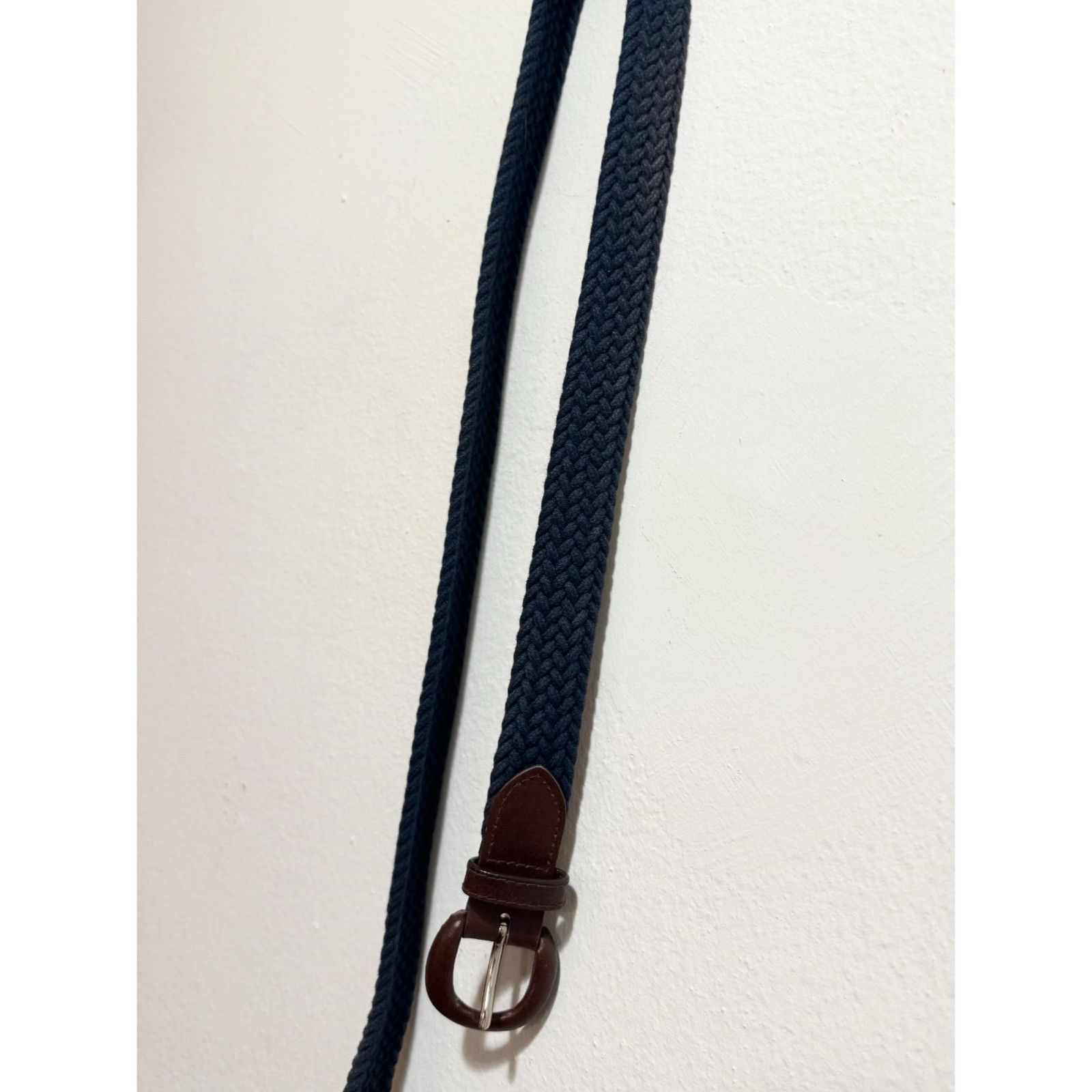 Vintage Vintage cotton blue woven leather belt size L Size ONE SIZE - 2 Thumbnail