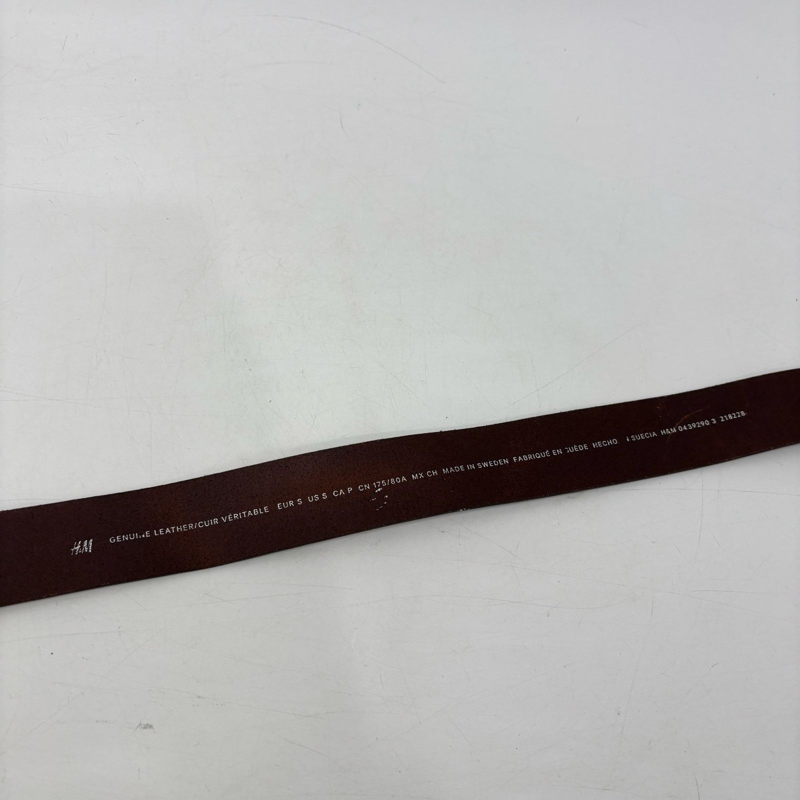 H&M H&M Brown Size Small Leather Belt Unisex Women Men Casual Size 32 - 11 Thumbnail