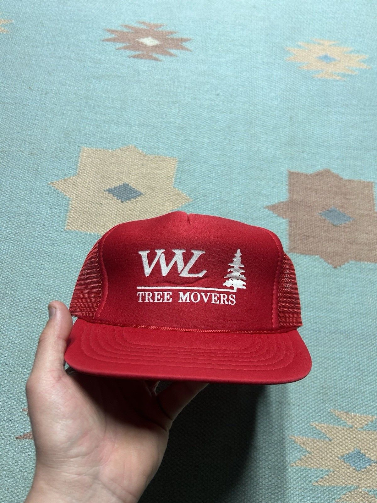Vintage Vintage trucker hat mesh WWL tree movers red snapback AS IS Size ONE SIZE - 2 Thumbnail