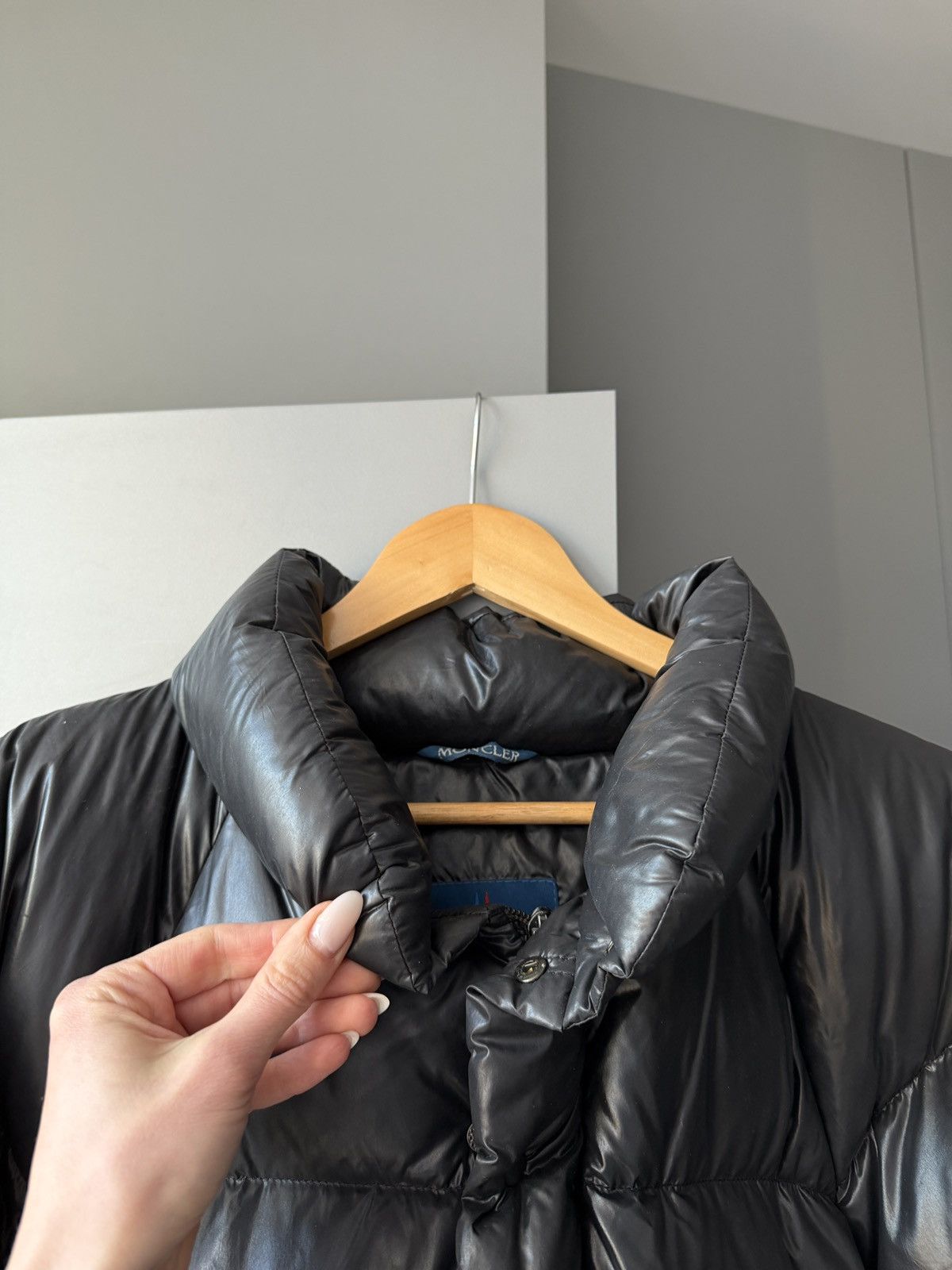 Moncler Vintage Moncler Puffer Jacket Dark Gray Size US XXL / EU 58 / 5 - 3 Thumbnail