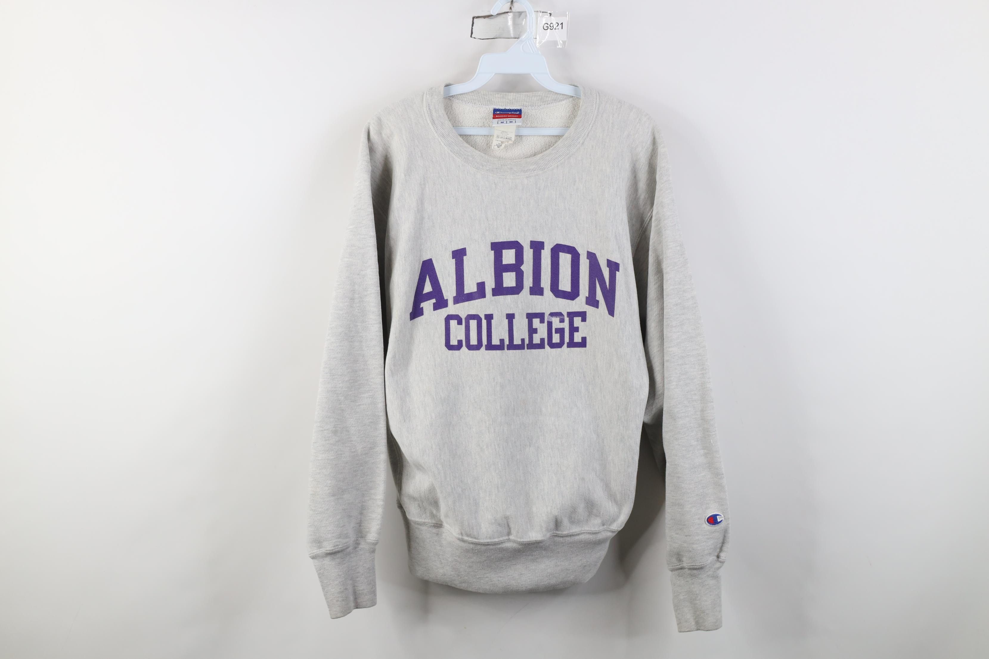 Champion Vintage 90s Champion Reverse Weave Albion College Sweatshirt Size M / US 6-8 / IT 42-44 - 1 Thumbnail
