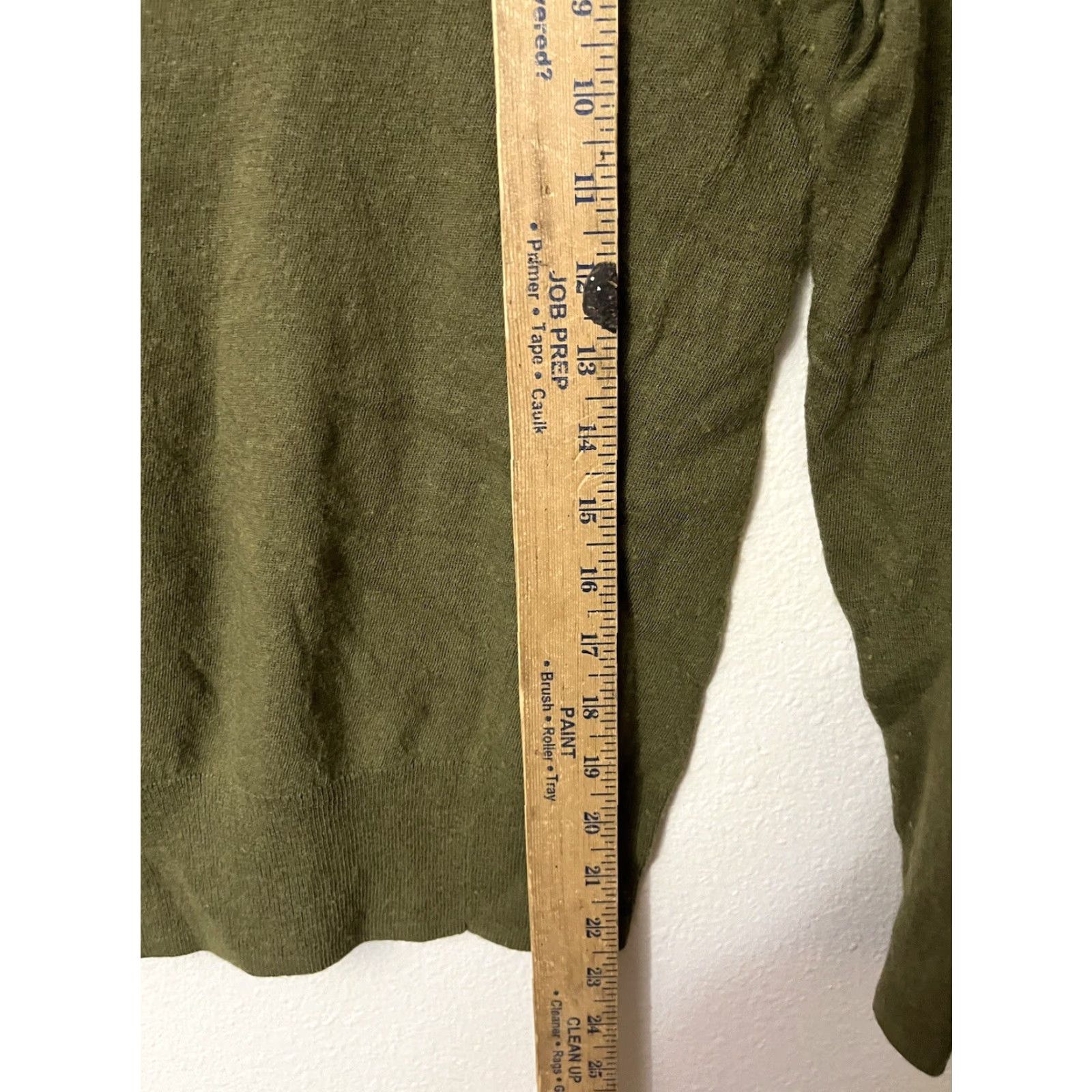 J.Crew J. Crew Merino Wool Blend V-Neck Sweater Women XS Green Womens Size XS / US 0-2 / IT 36-38 - 5 Thumbnail