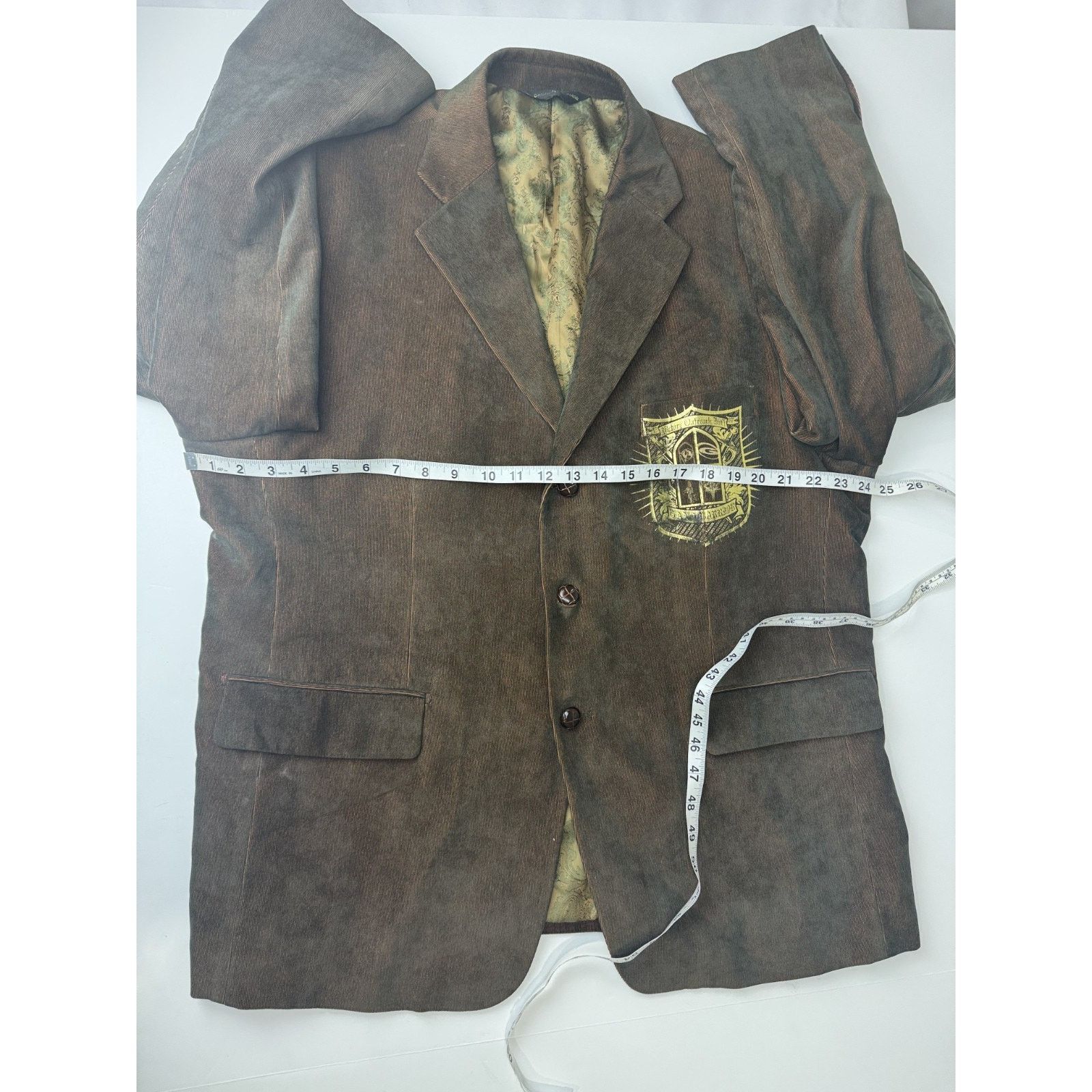 Other Rizzoli Uomo Corduroy Blazer 46 Brown Victory Outreach Size 46S - 3 Thumbnail