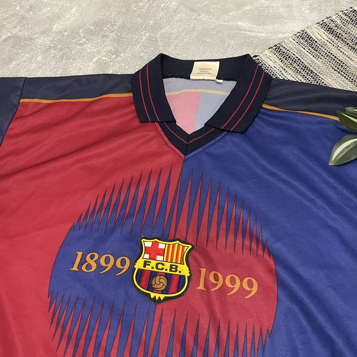 Rare Vintage FC Barcelona 1899 1999 Kluivert Soccer Jersey