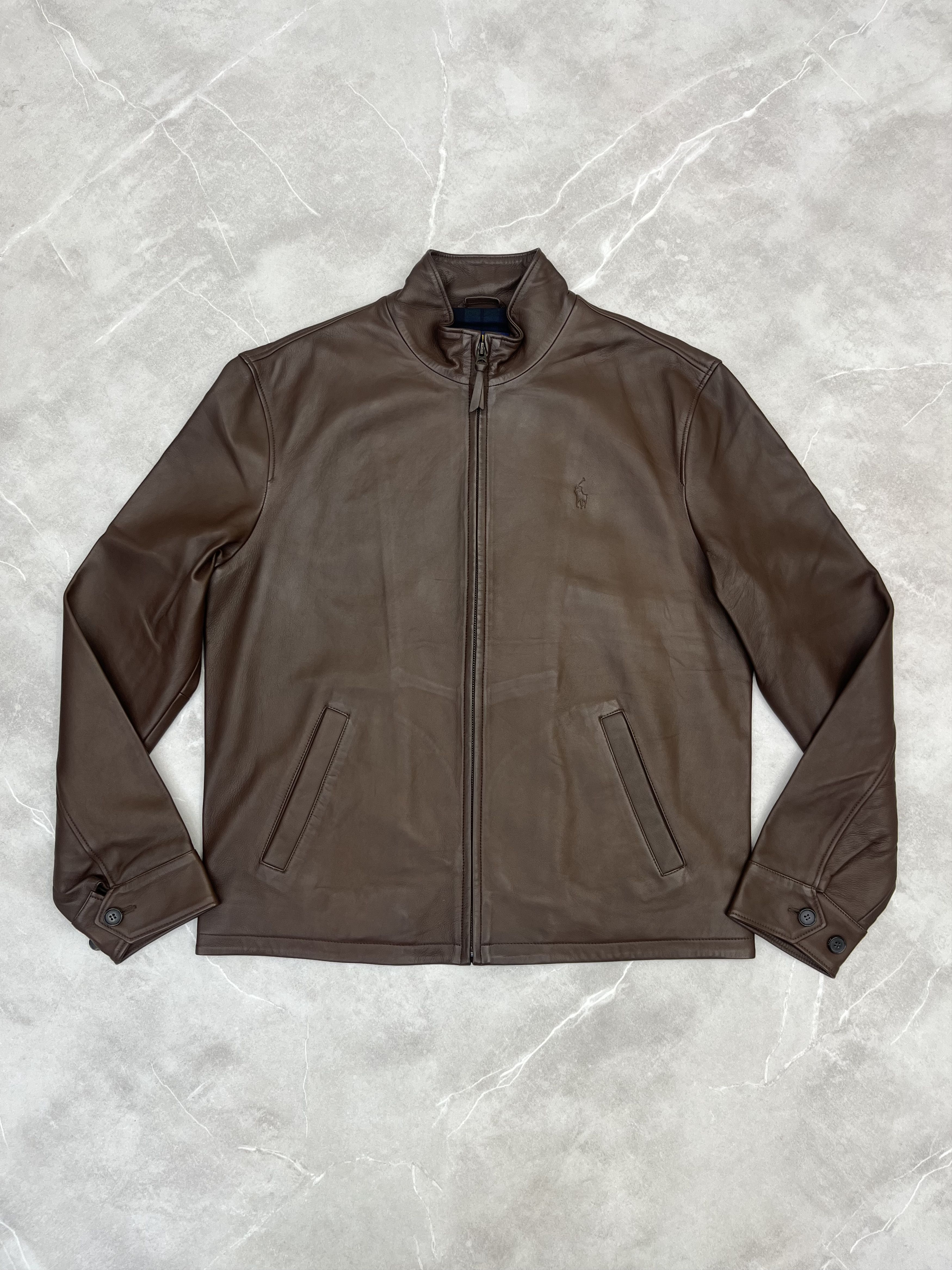 Polo Ralph Lauren Polo Ralph Lauren South Hampton Lamb Leather Biker Jacket Size US M / EU 48-50 / 2 - 1 Thumbnail