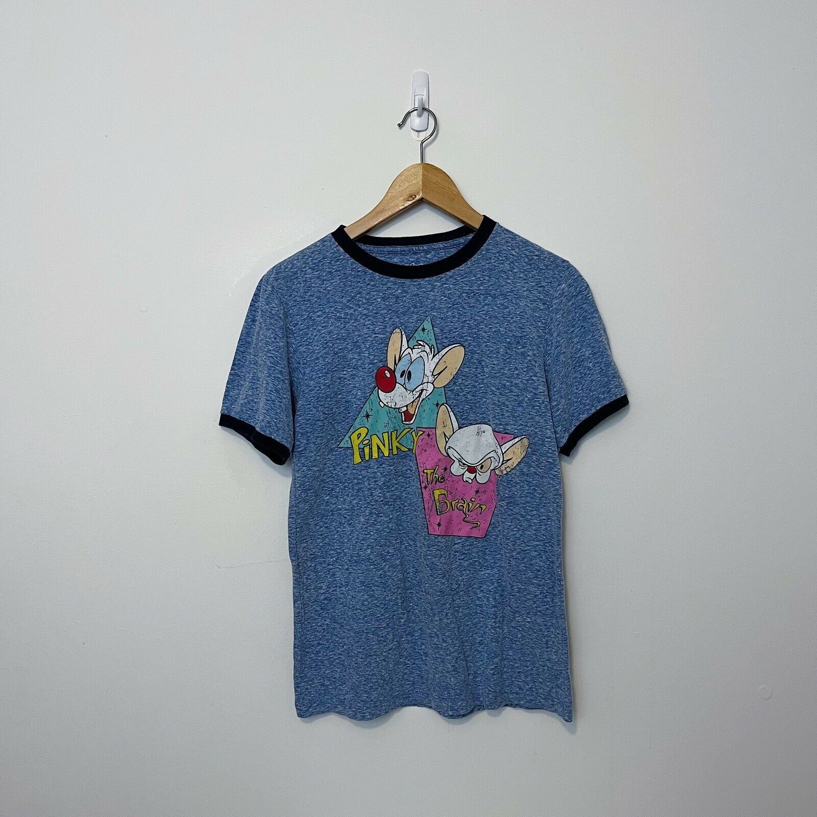 Warner Bros Pinky and the Brain Ringer Graphic T-shirt Animaniacs Sz S Size US S / EU 44-46 / 1 - 1 Thumbnail