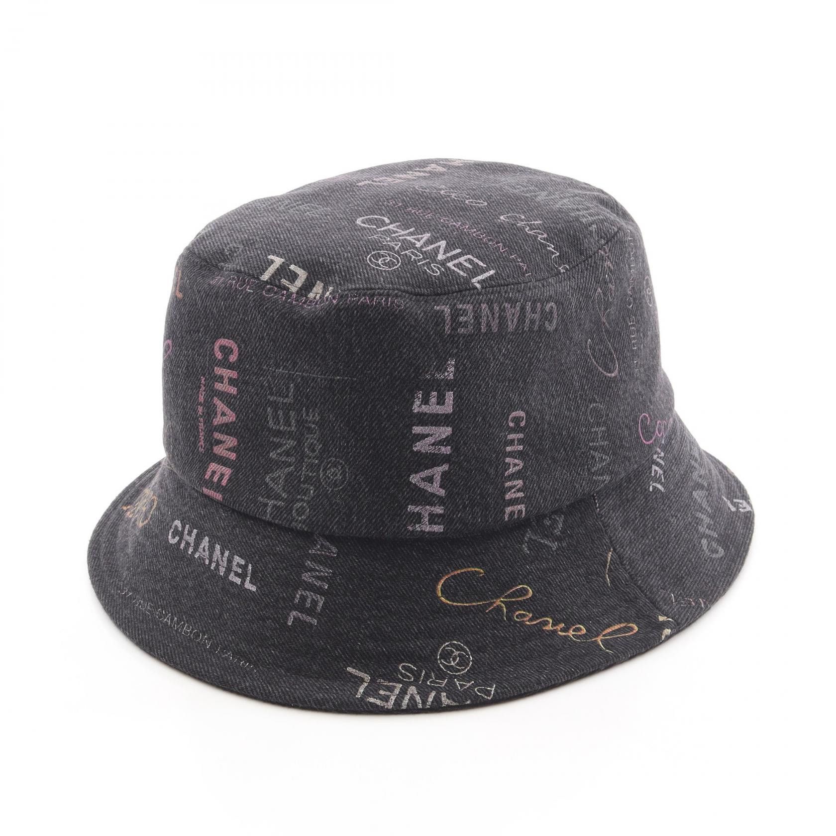 Chanel Chanel Chanel Crusher Denim Cotton Bucket Hat Textile Hats DUTY FREE for USA Size ONE SIZE - 1 Thumbnail