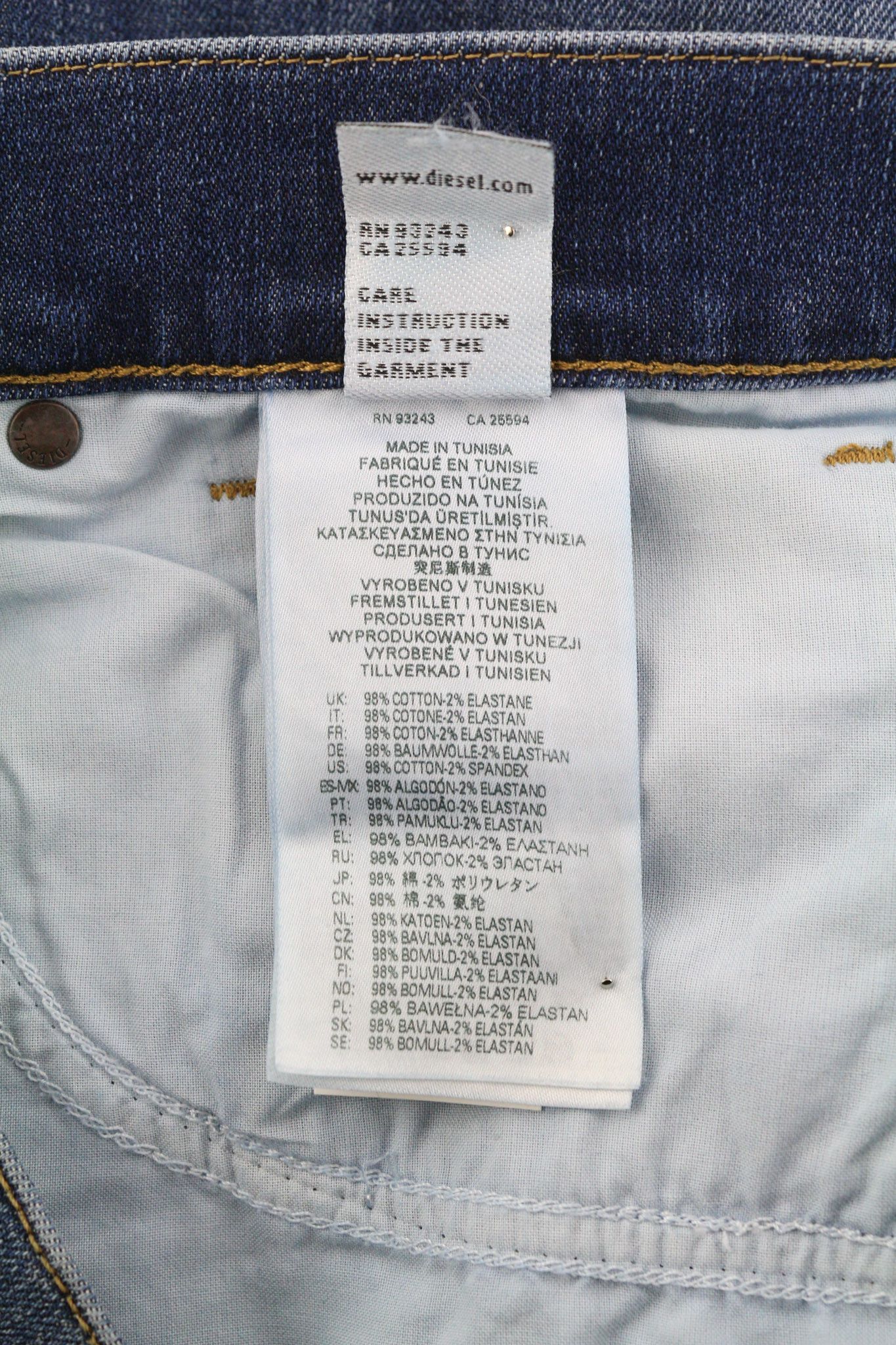 Diesel D-FINING 09B06 W31/L34 Stretch Washed 40428 Size US 31 - 9 Thumbnail