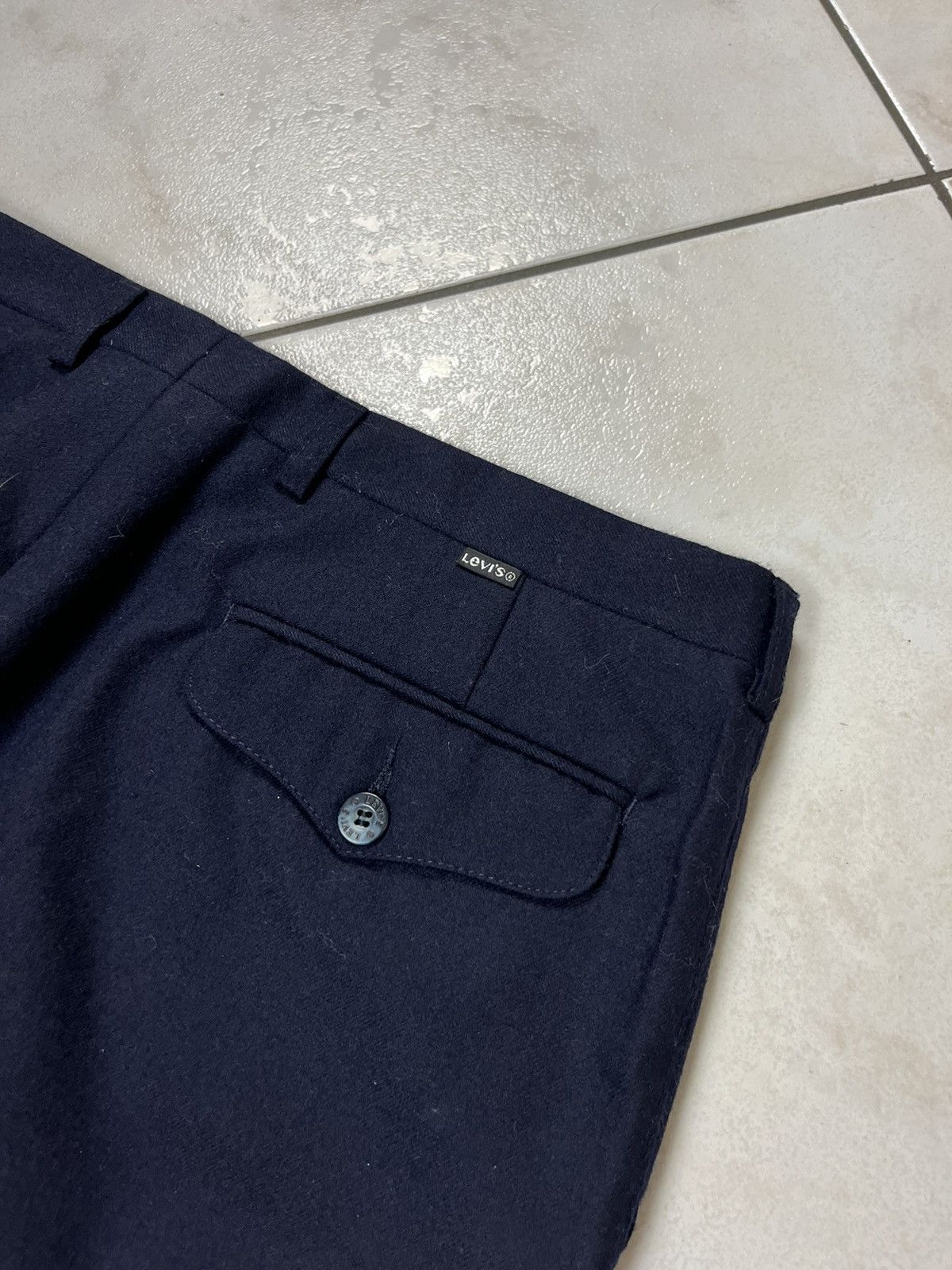 Levi's × Levi's Vintage Clothing × Vintage Vintage Levi’s 70s wool crease classic pants casual trousers Size US 34 / EU 50 - 19 Thumbnail