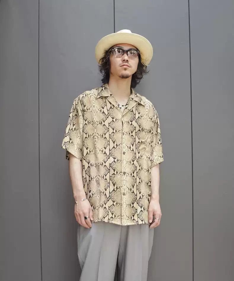 Wacko Maria Wacko Maria Python Snake Pattern Snake Skin Short Sleeve Shirt  | Grailed